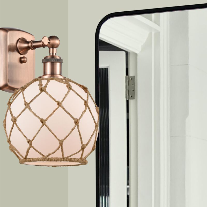 Bruno Marashlian Farmhouse Rope 13 Inch Wall Sconce by Innovations Lighting