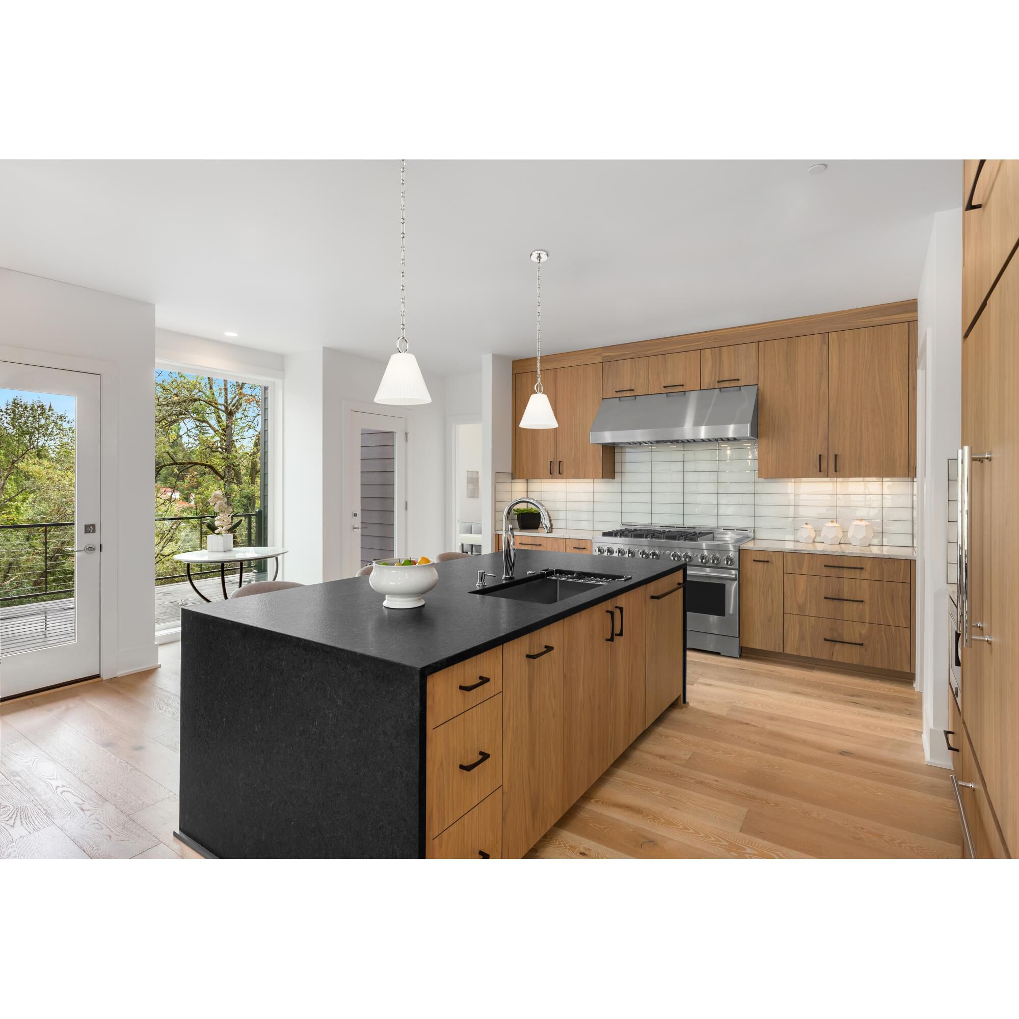 Shown in Polished Nickel finish and White glass and White shade