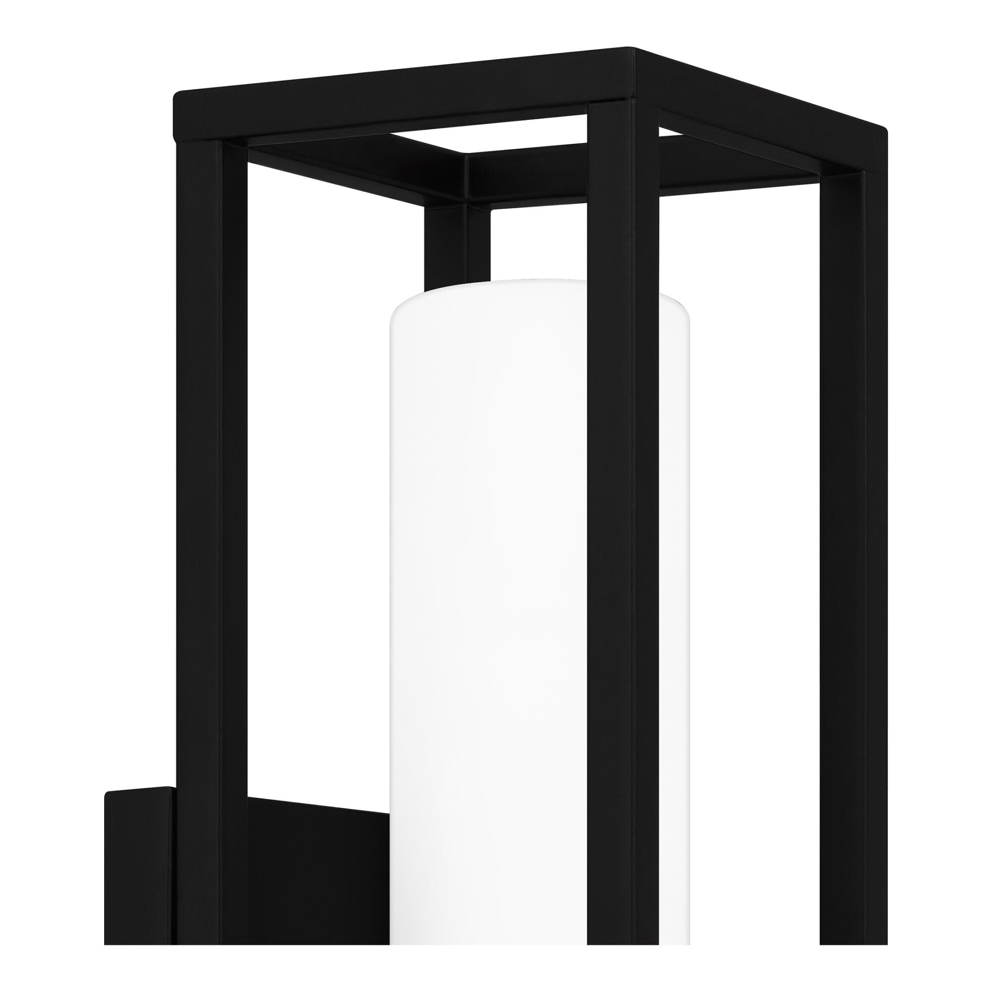 Shown in Matte Black finish and Etched Glass shade