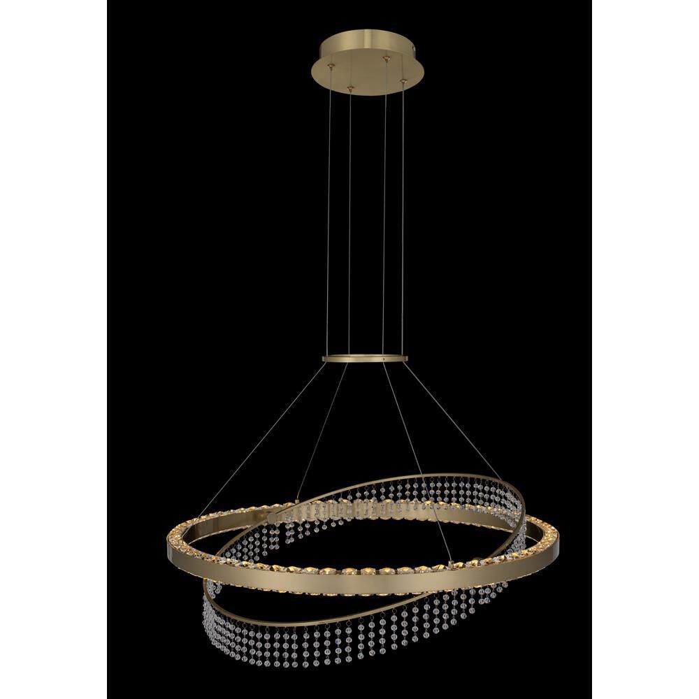 Saturno 28 Inch LED Large Pendant by Allegri
