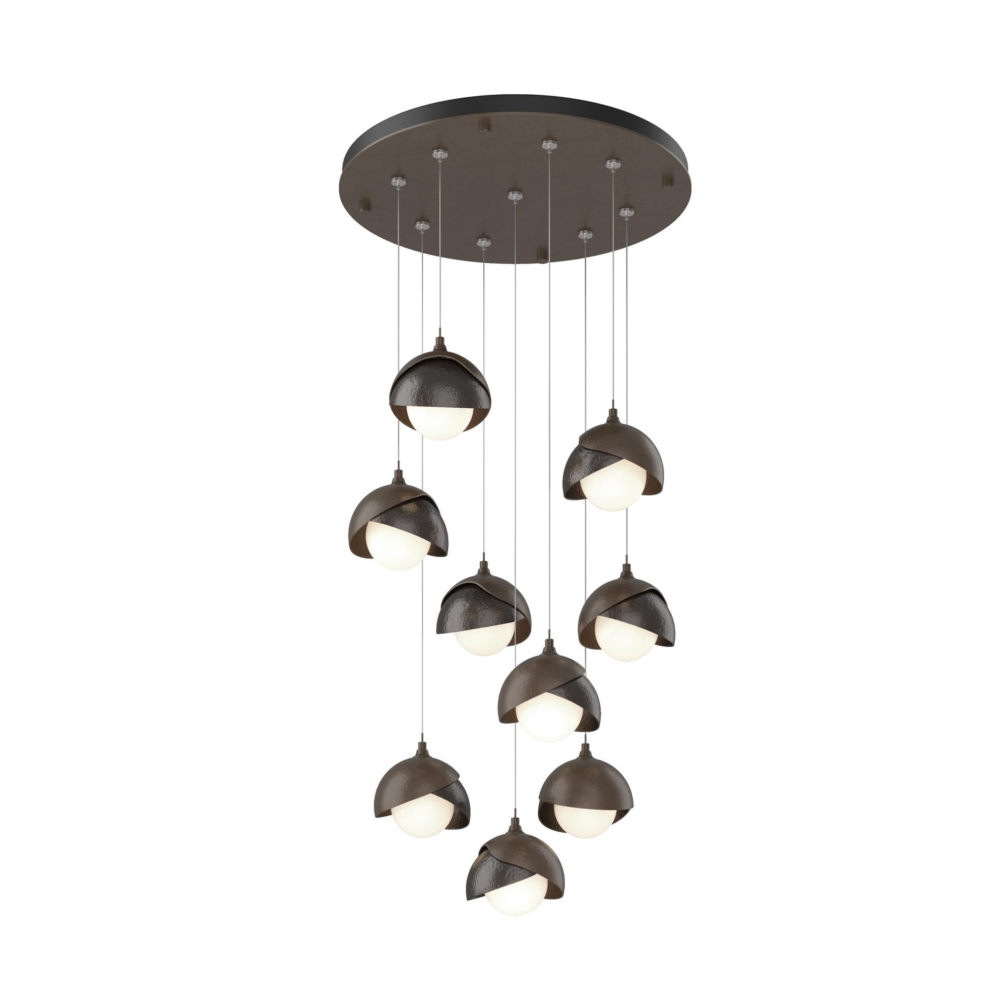 Shown in Bronze finish and Opal (Gg) glass and Oil Rubbed Bronze (14) accent