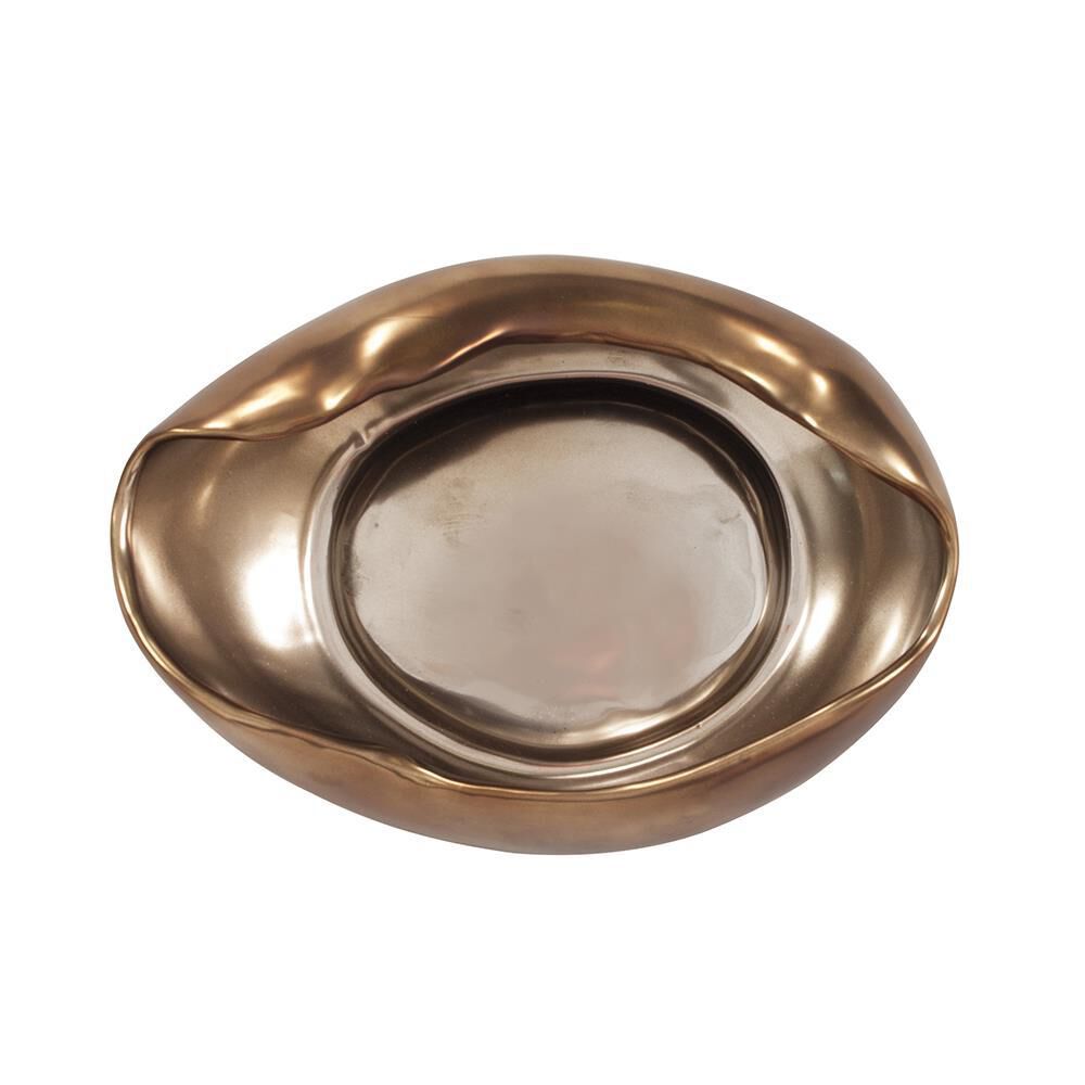 The Bronze Abstract Bowl by Howard Elliott Collection
