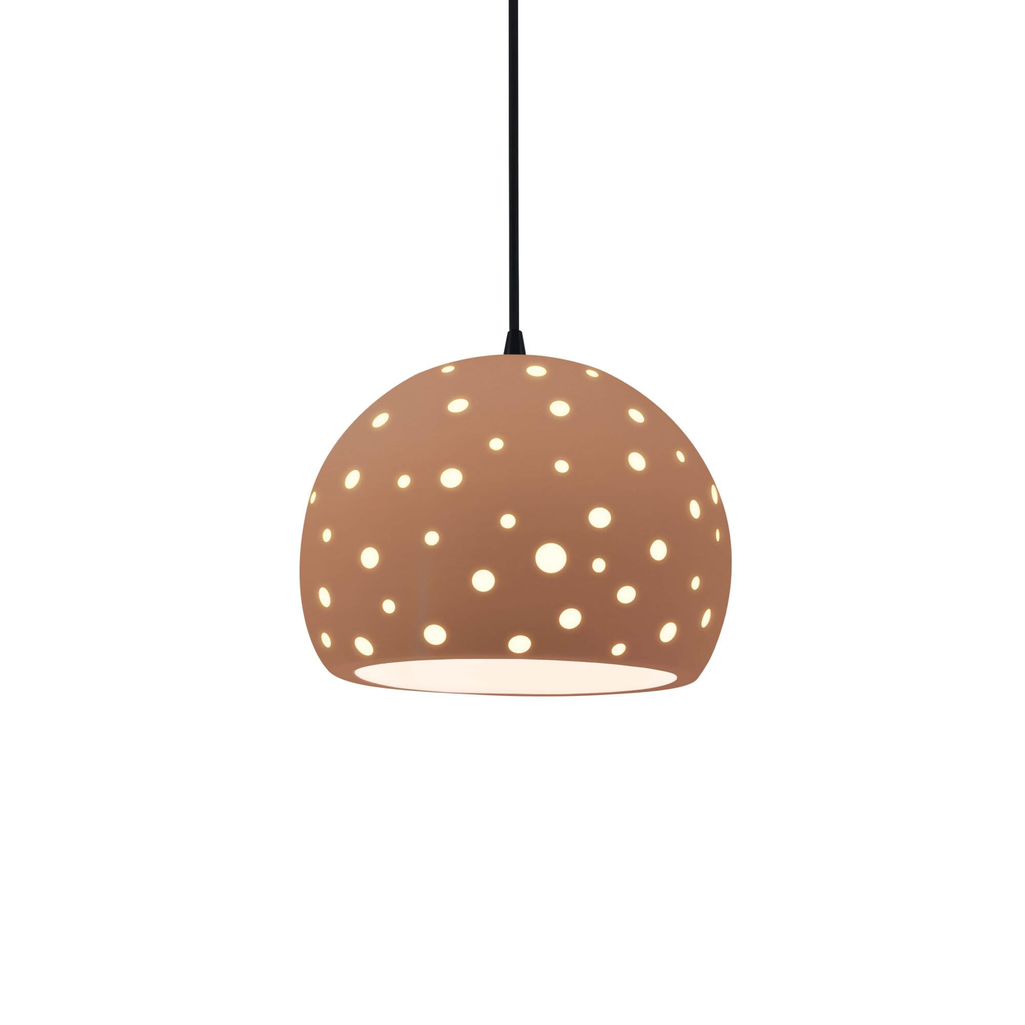 Perforated Globe 7 Inch Mini Pendant by Justice Design Group