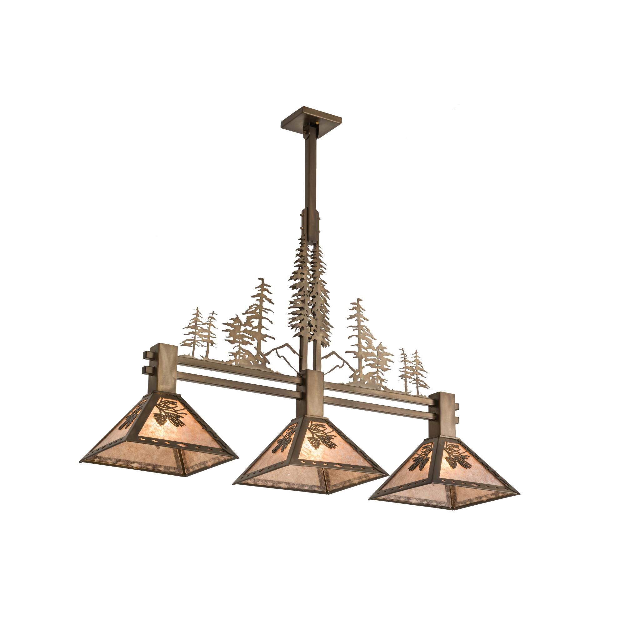 45 Inch 3 Light Linear Suspension Light by Meyda Lighting