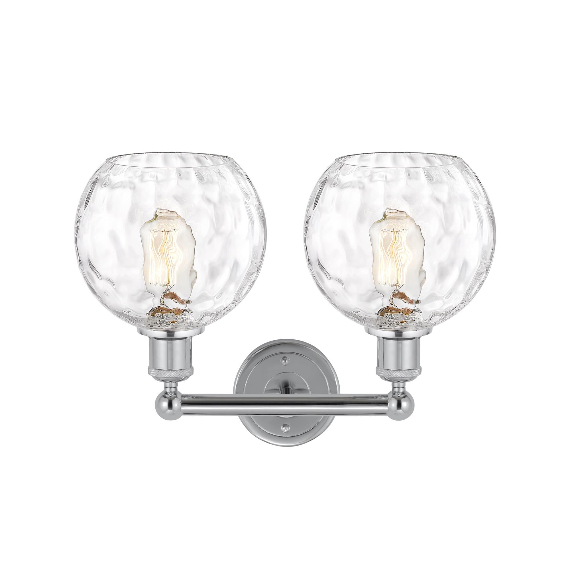 Shown in Polished Chrome finish and Clear glass