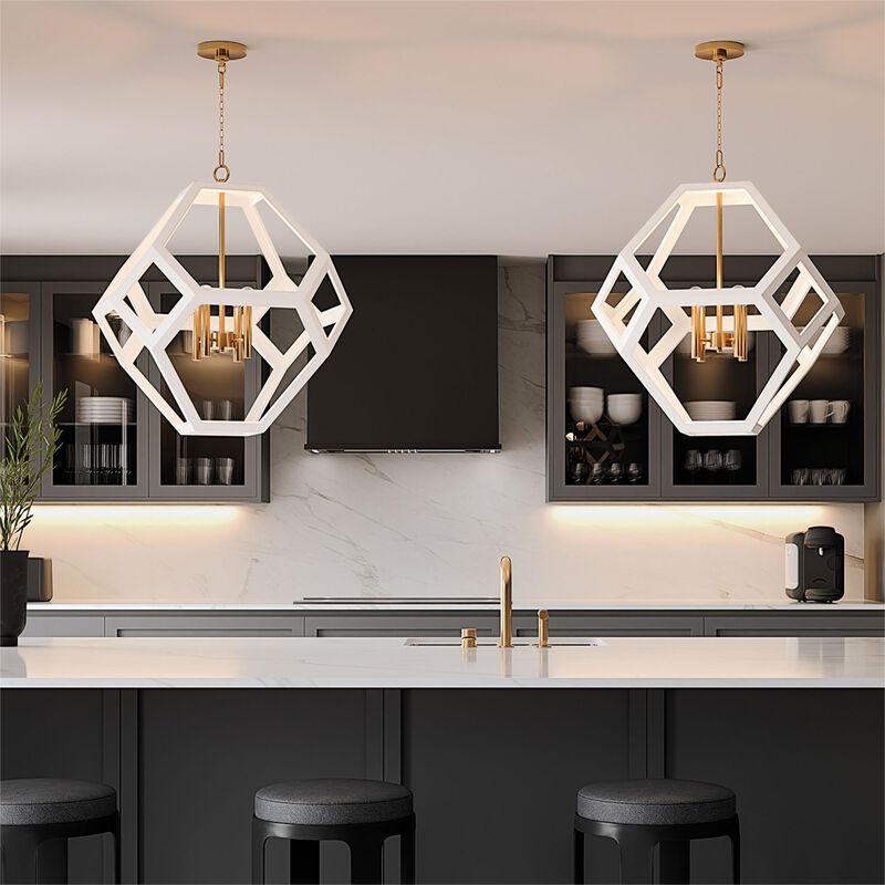 Geo 24 Inch Cage Pendant by Capital Lighting