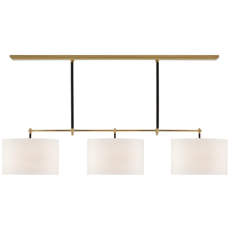 Thomas O'Brien Bryant 64 Inch 3 Light LED Linear Suspension Light by Visual Comfort Signature Collection