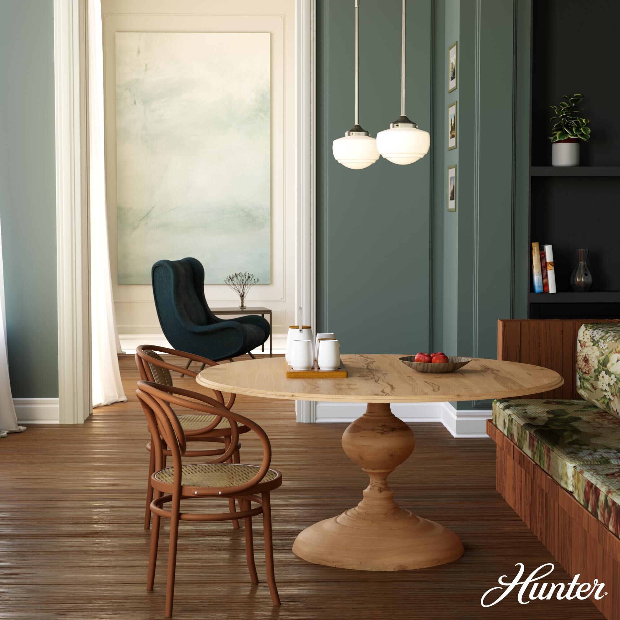 Hunter Fan Saddle Creek 7 Inch Mini Pendant