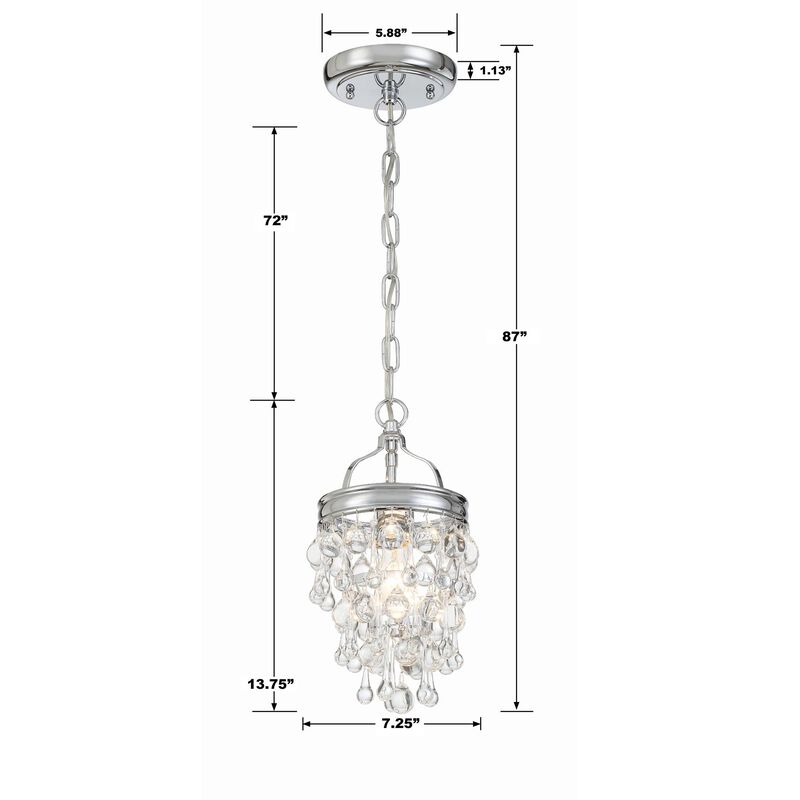 Crystorama Calypso 7 Inch Mini Chandelier
