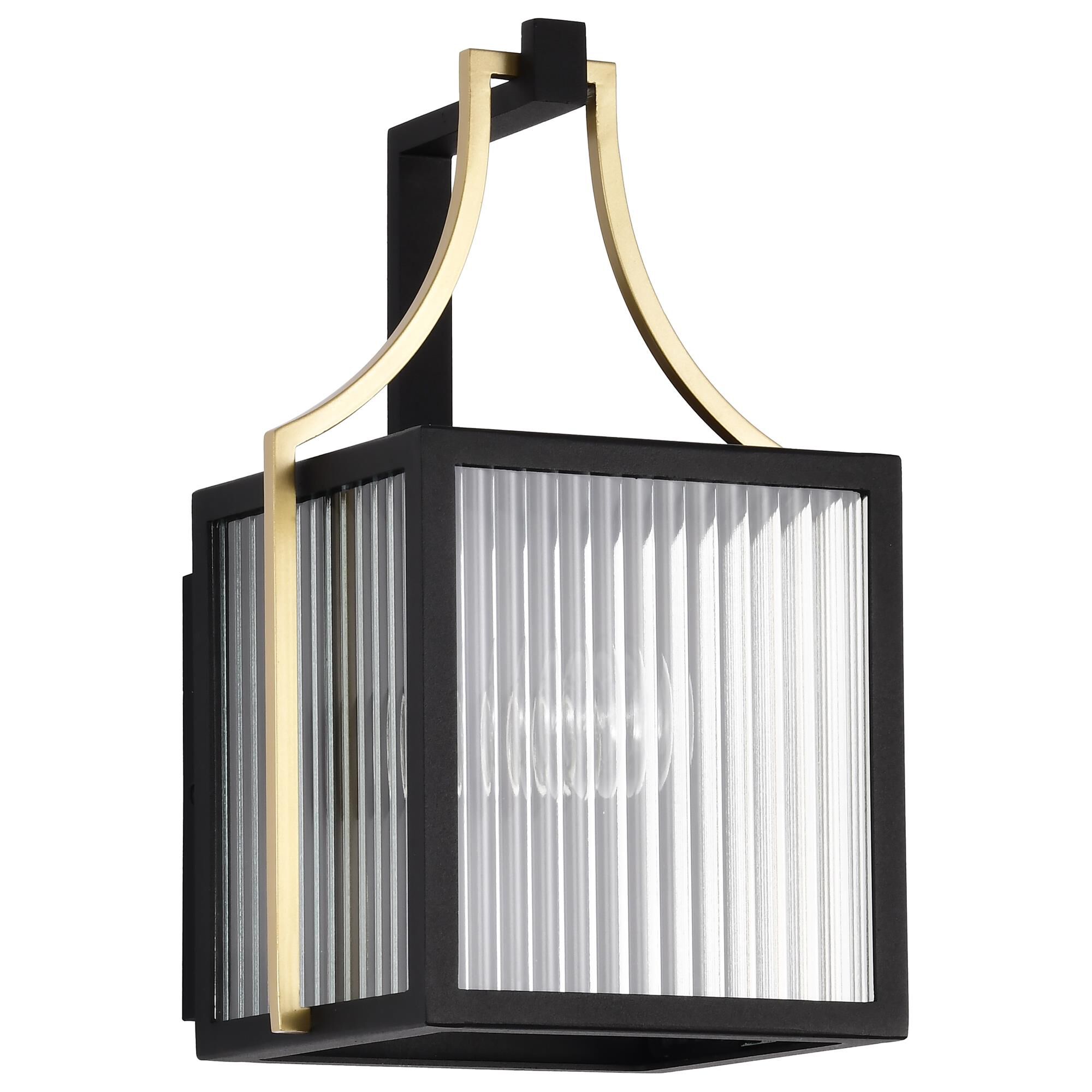 Shown in Black And Gold finish and Clear glass