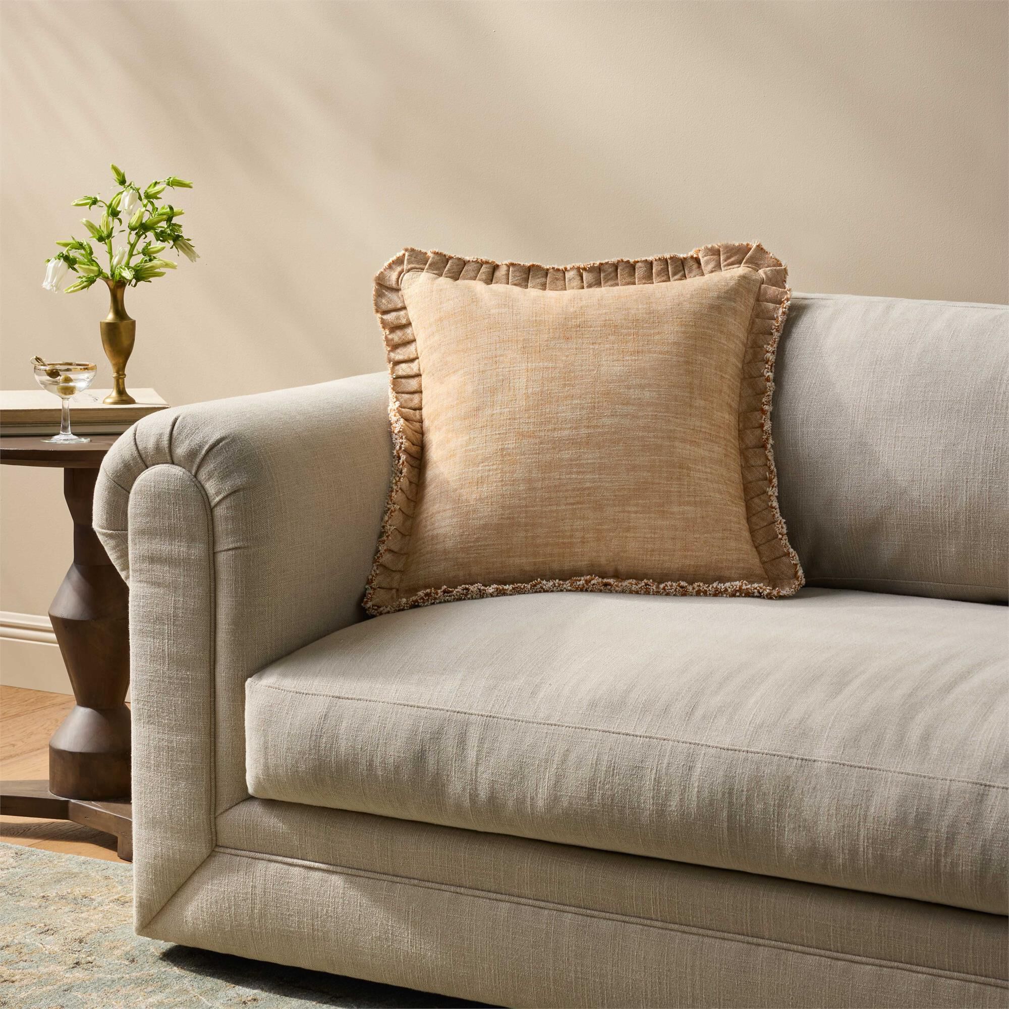 Shown in Rust finish and Cover Only - Pillow Sold Separately accent