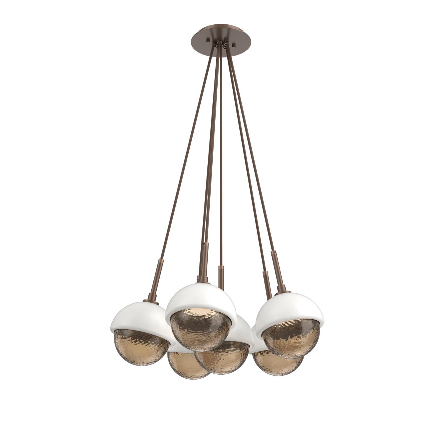 Levi Wilson Cabochon 19 Inch Multi Pendant Light by Hammerton Studio