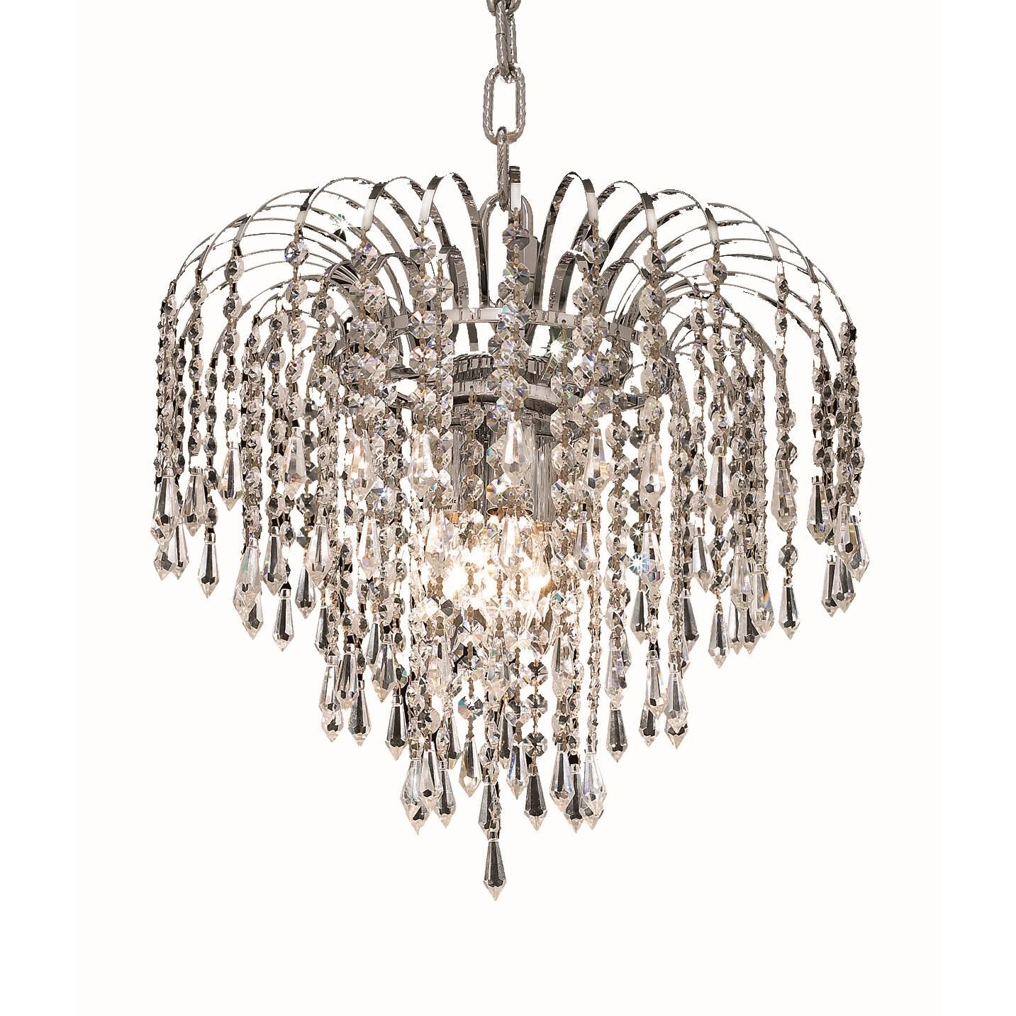Falls 14 Inch 3 Light Mini Chandelier by Elegant Lighting