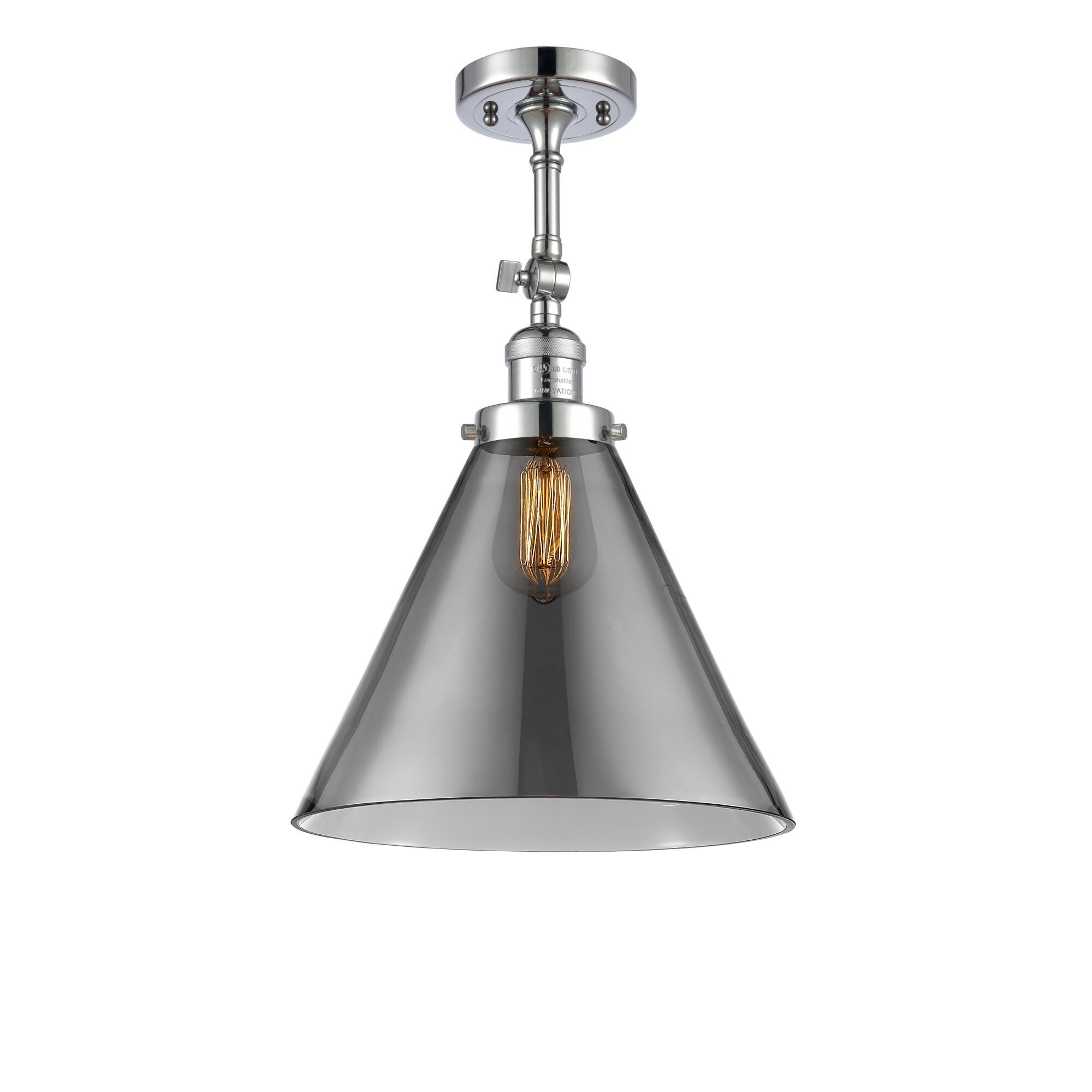 Bruno Marashlian Cone 12 Inch 1 Light Semi Flush Mount by Innovations Lighting