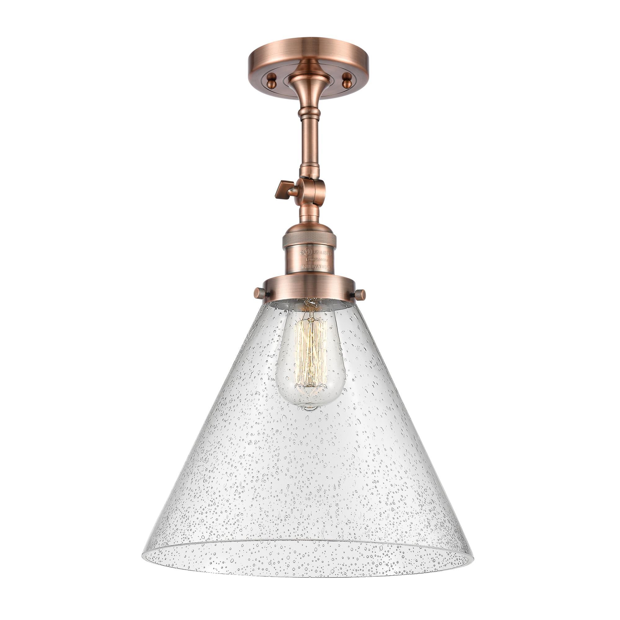 Bruno Marashlian Cone 12 Inch 1 Light Semi Flush Mount by Innovations Lighting