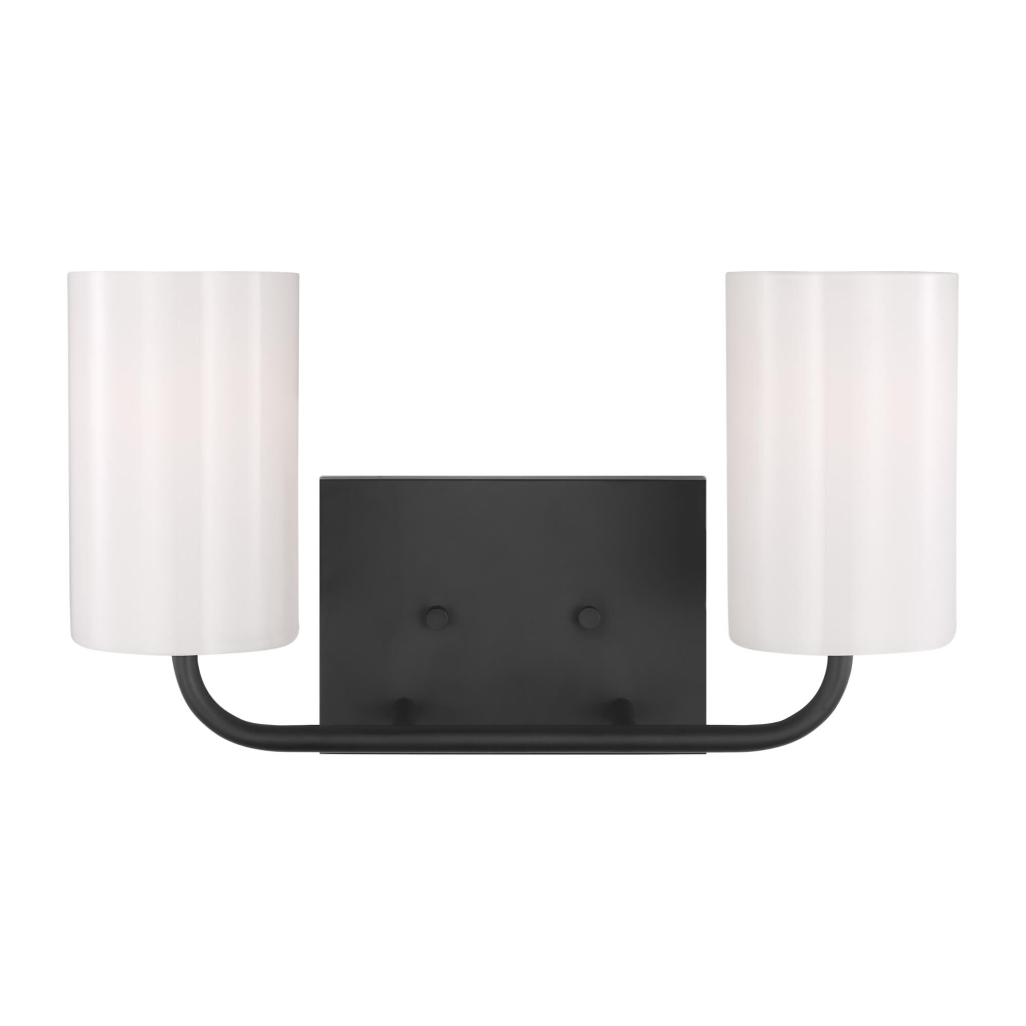 Shown in Midnight Black finish and Clear Outside / Painted White Inside Glass s shade