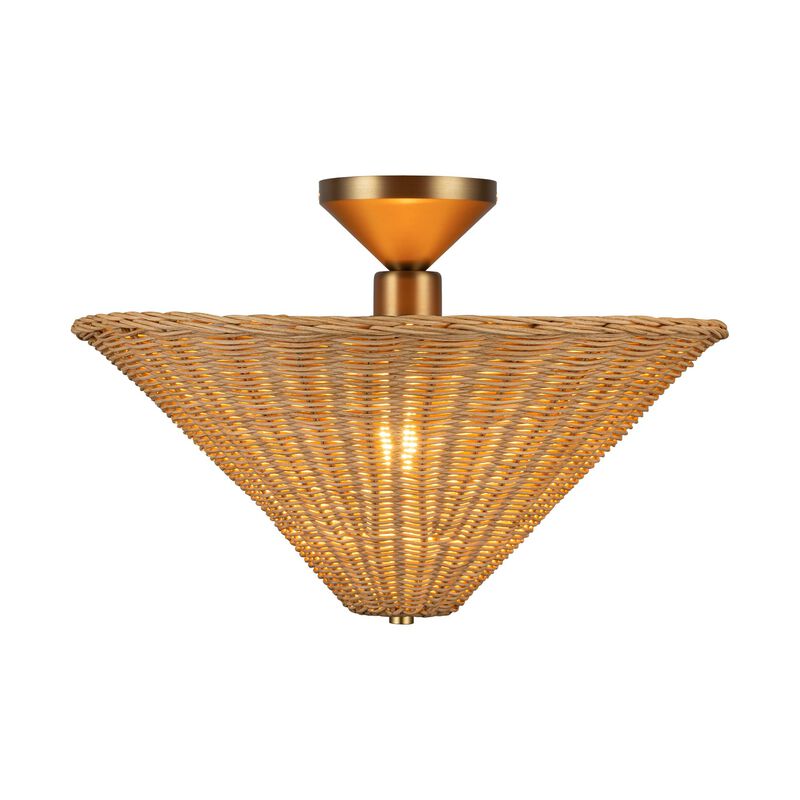 Peyton Fox Bridgette 16 Inch Semi Flush Mount by Alora Mood