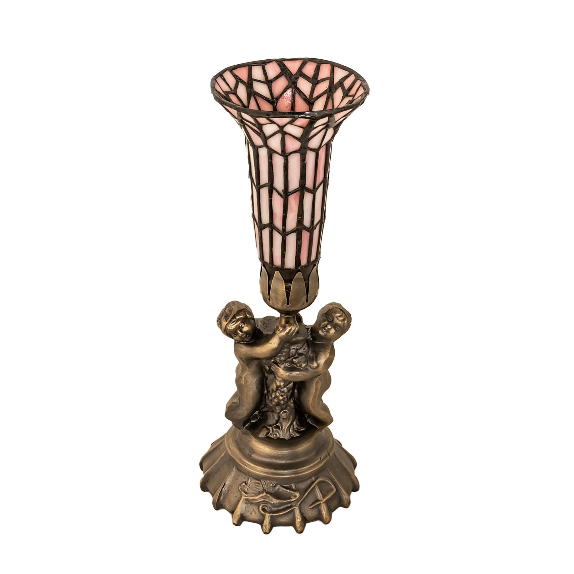 Stained Glass Pond Lily 13 Inch Accent Lamp by Meyda Lighting