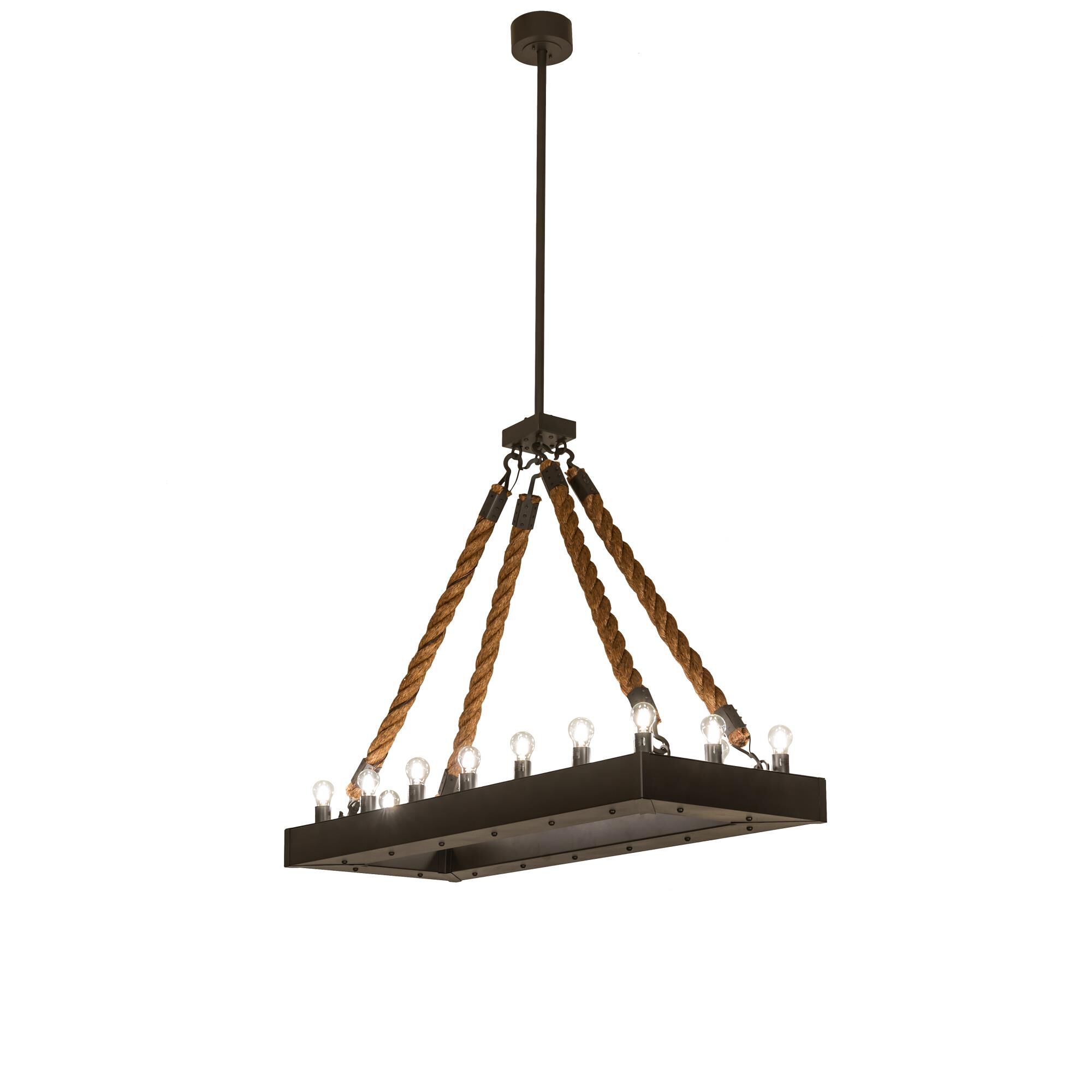 Quadrato 60 Inch 16 Light Linear Suspension Light by Meyda Lighting