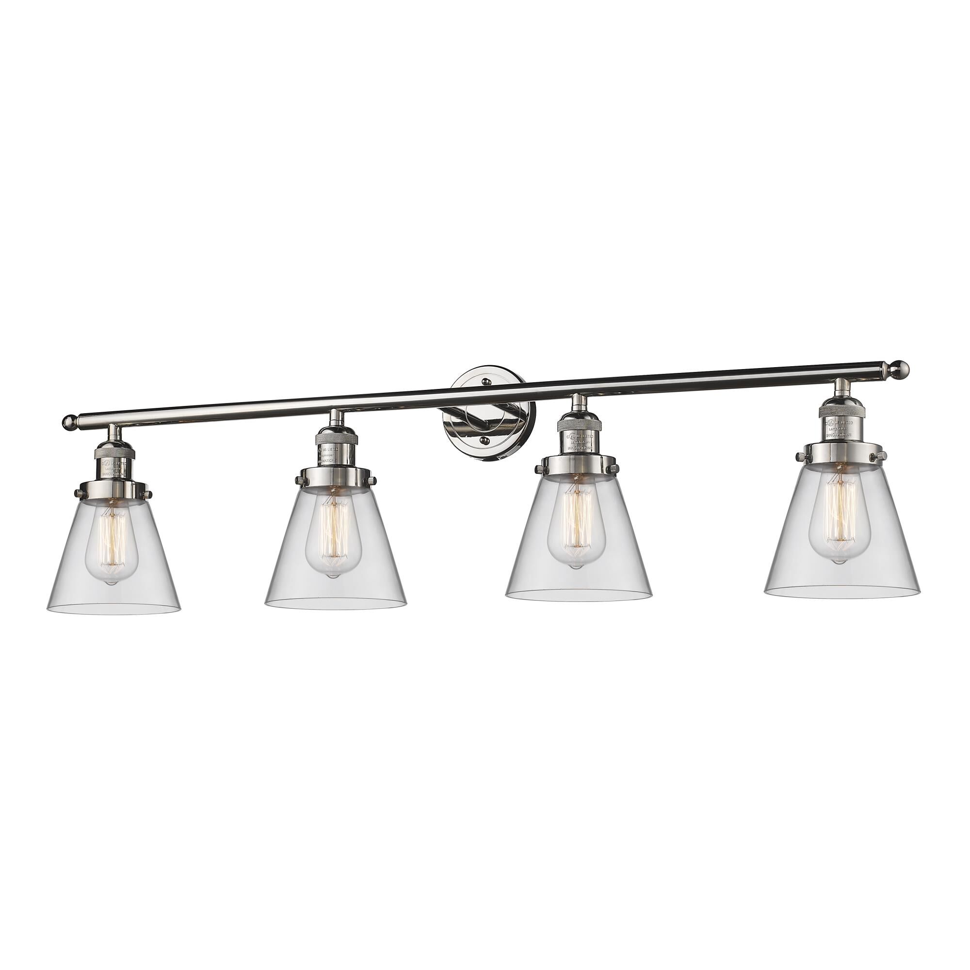 Bruno Marashlian Small Cone 42 Inch 4 Light Bath Vanity Light by Innovations Lighting
