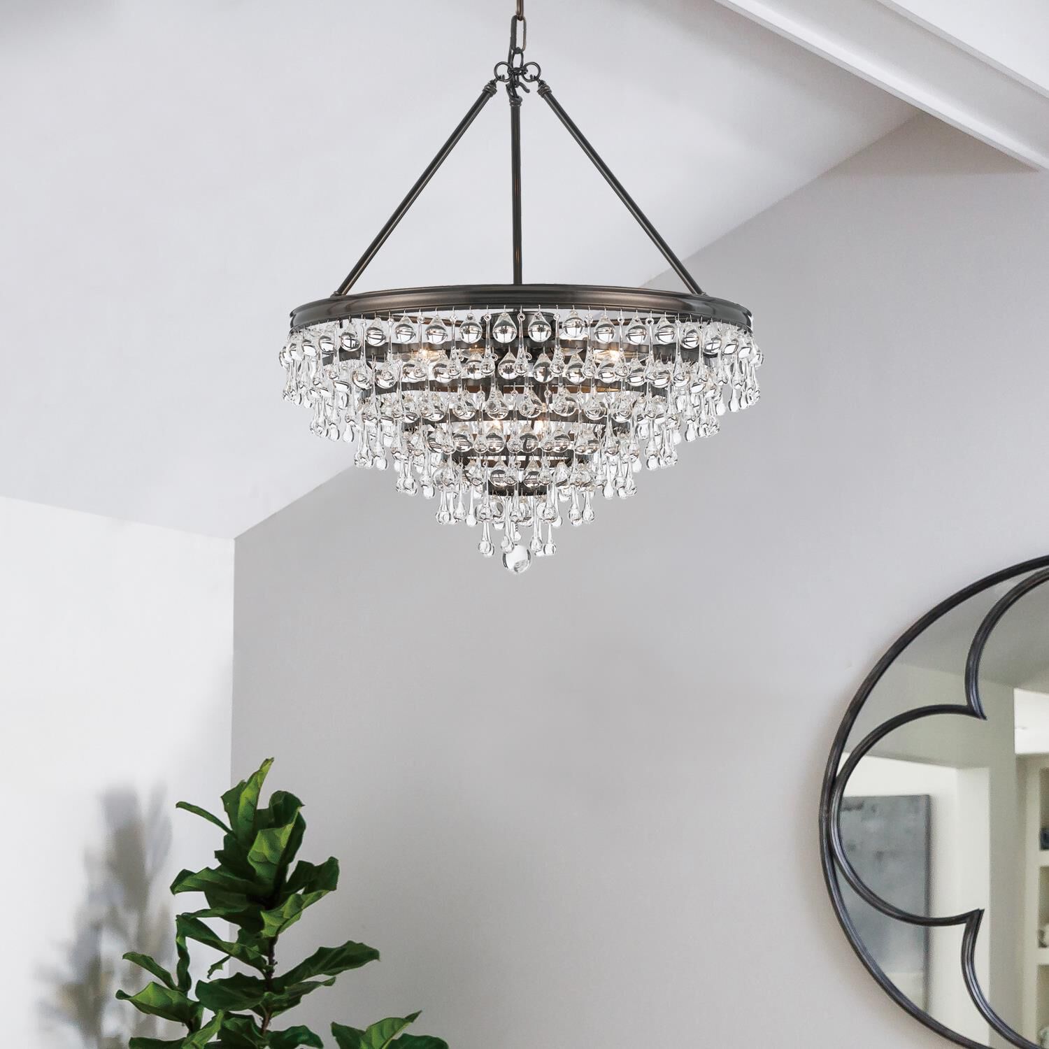 Calypso 25 Inch 8 Light Chandelier by Crystorama