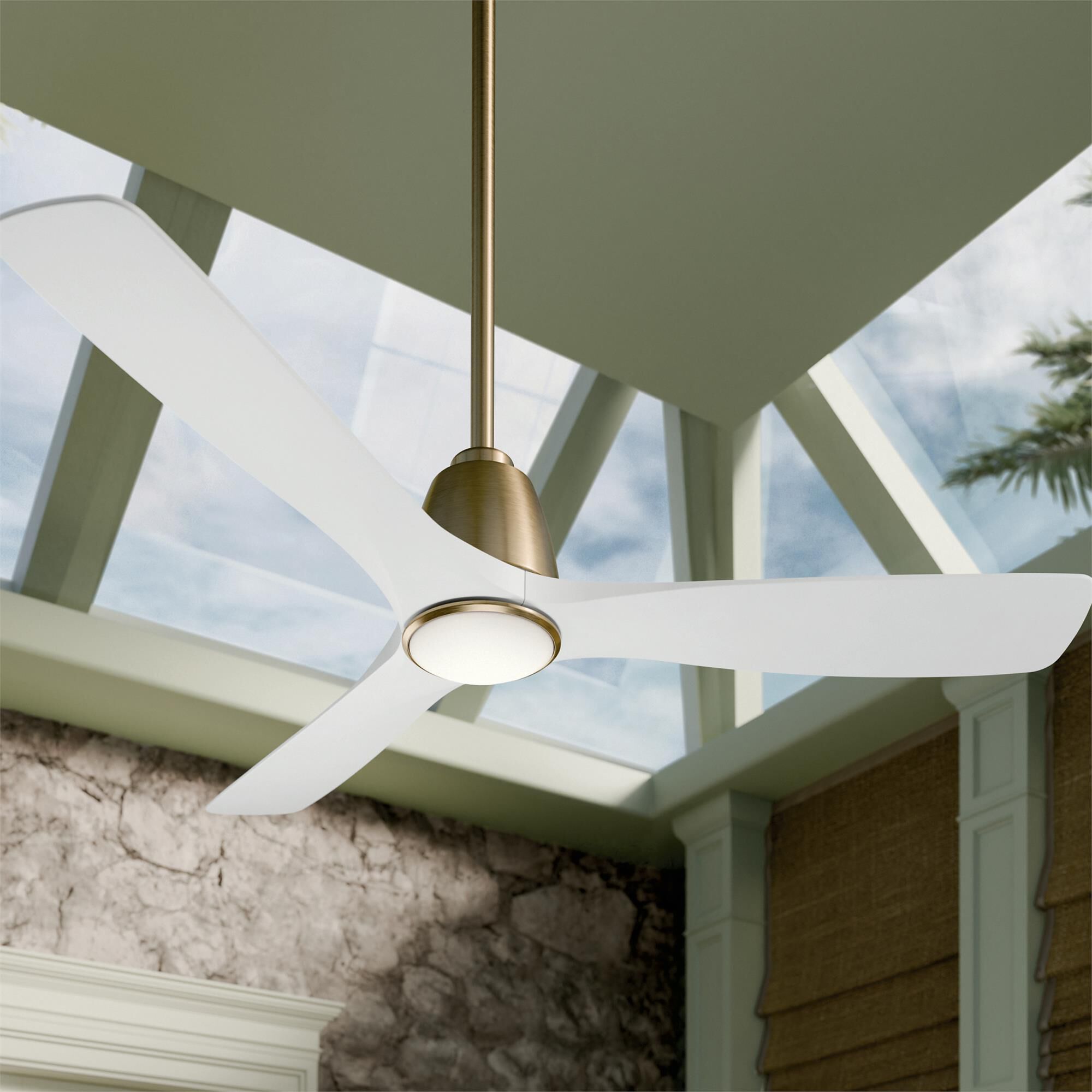 Shown in Champagne Bronze finish and Satin Etched Cased Opal glass
