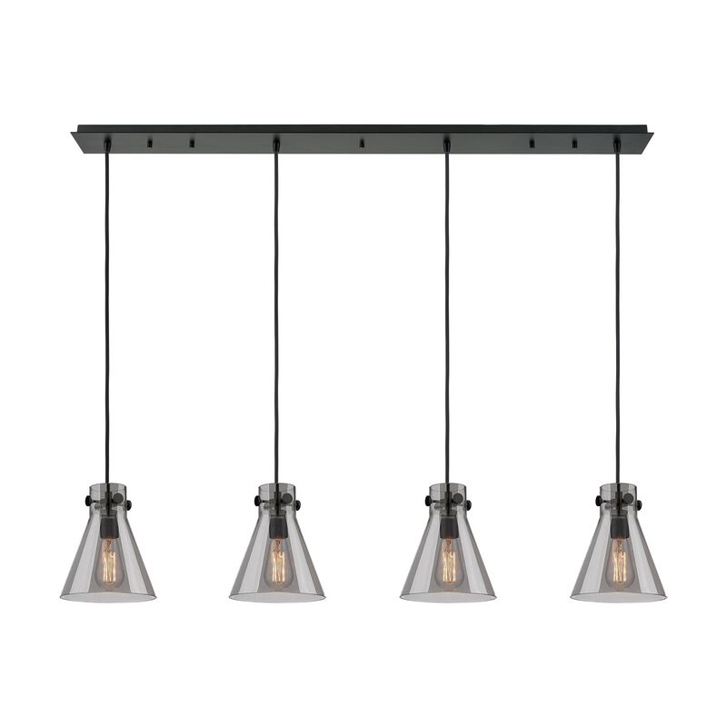 Bruno Marashlian Newton Cone 51 Inch 4 Light Linear Suspension Light by Innovations Lighting