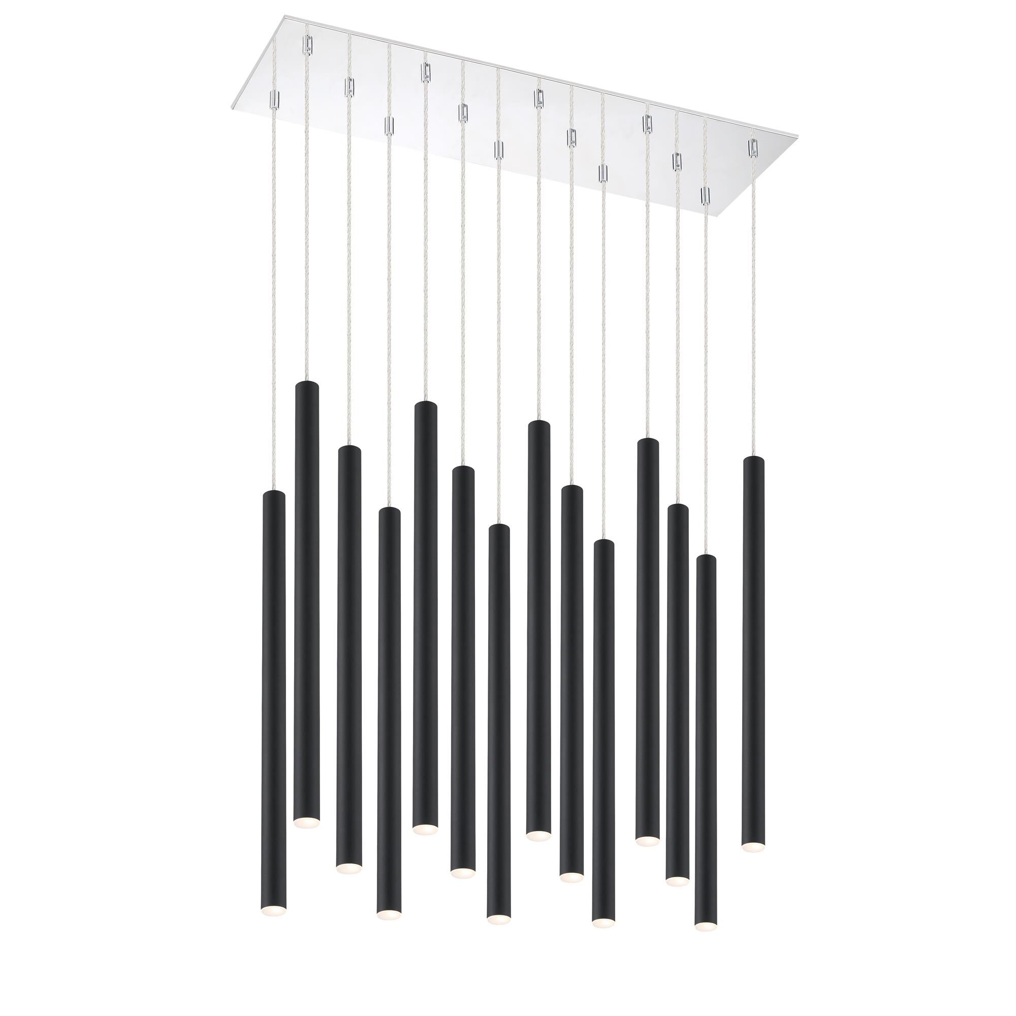 Shown in Chrome finish and Steel glass and Steel shade