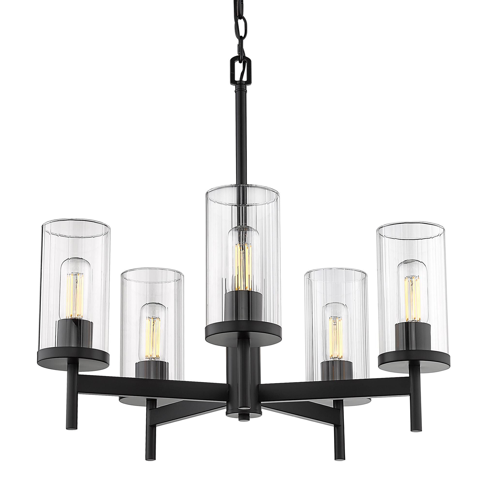 Winslett 23 Inch 5 Light Chandelier by Golden Lighting