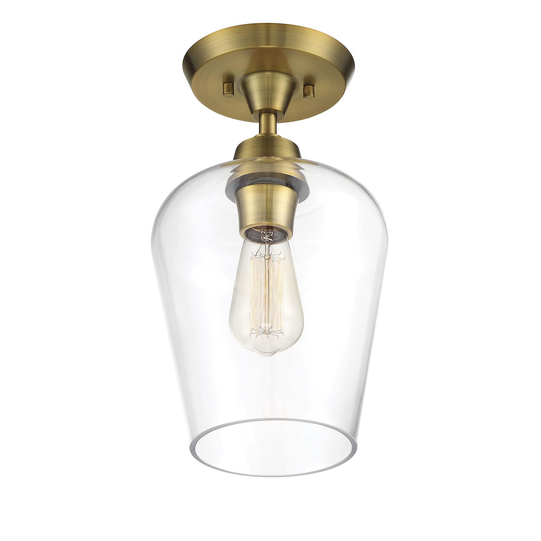 Octave 8 Inch 1 Light Semi Flush Mount by Savoy House