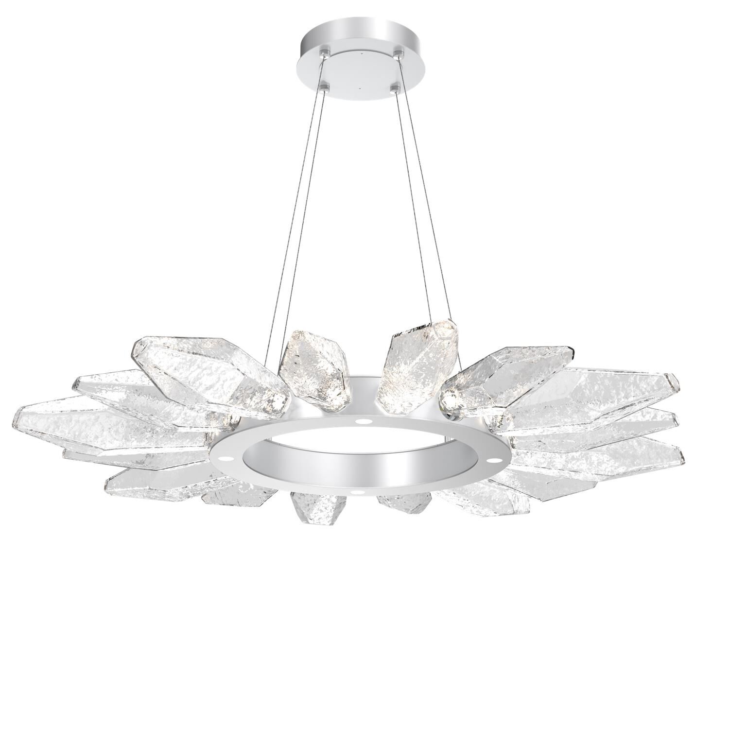 Rock Crystal 41 Inch 20 Light LED Chandelier by Hammerton Studio