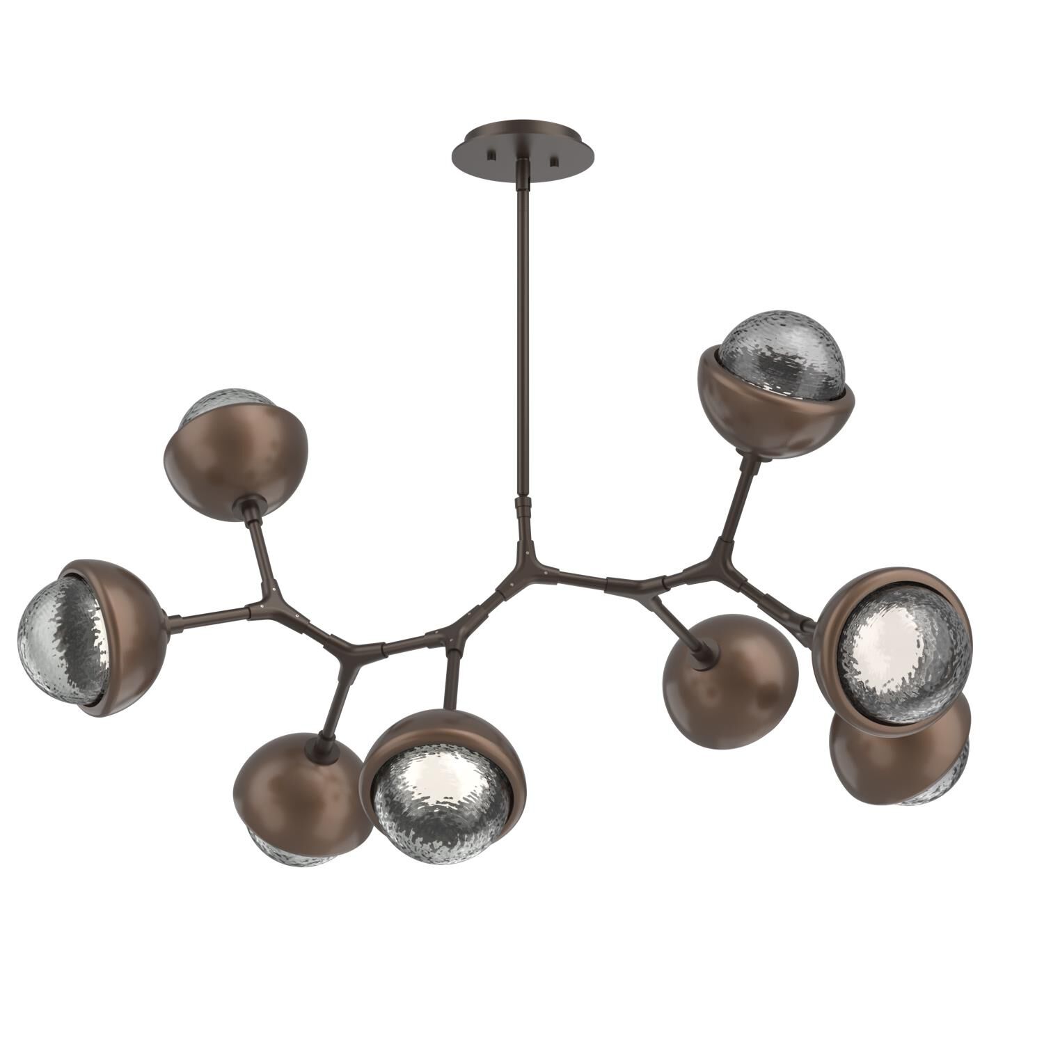 Levi Wilson Cabochon 38 Inch Linear Suspension Light by Hammerton Studio