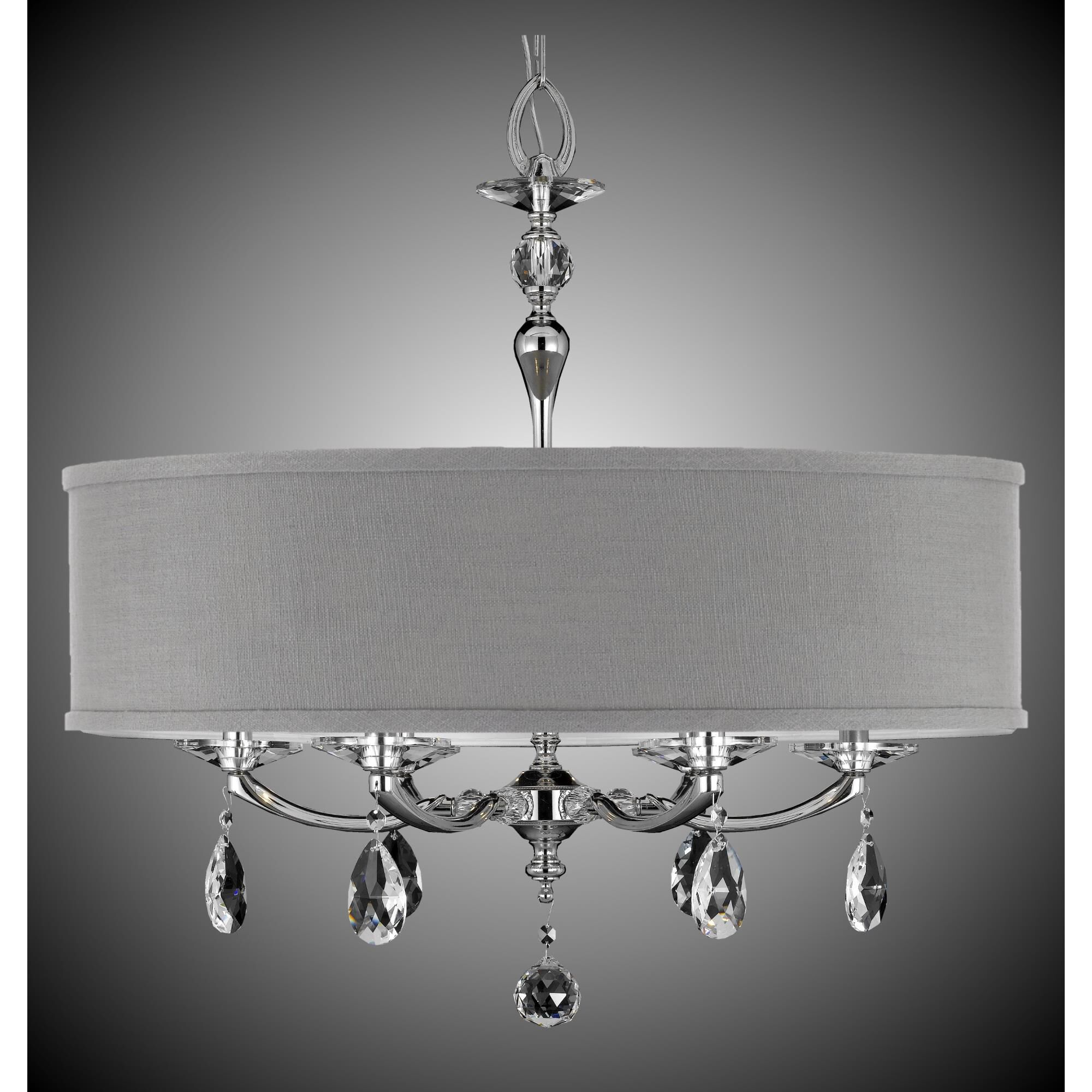 Kensington 6 Light Mini Chandelier by American Brass and Crystal
