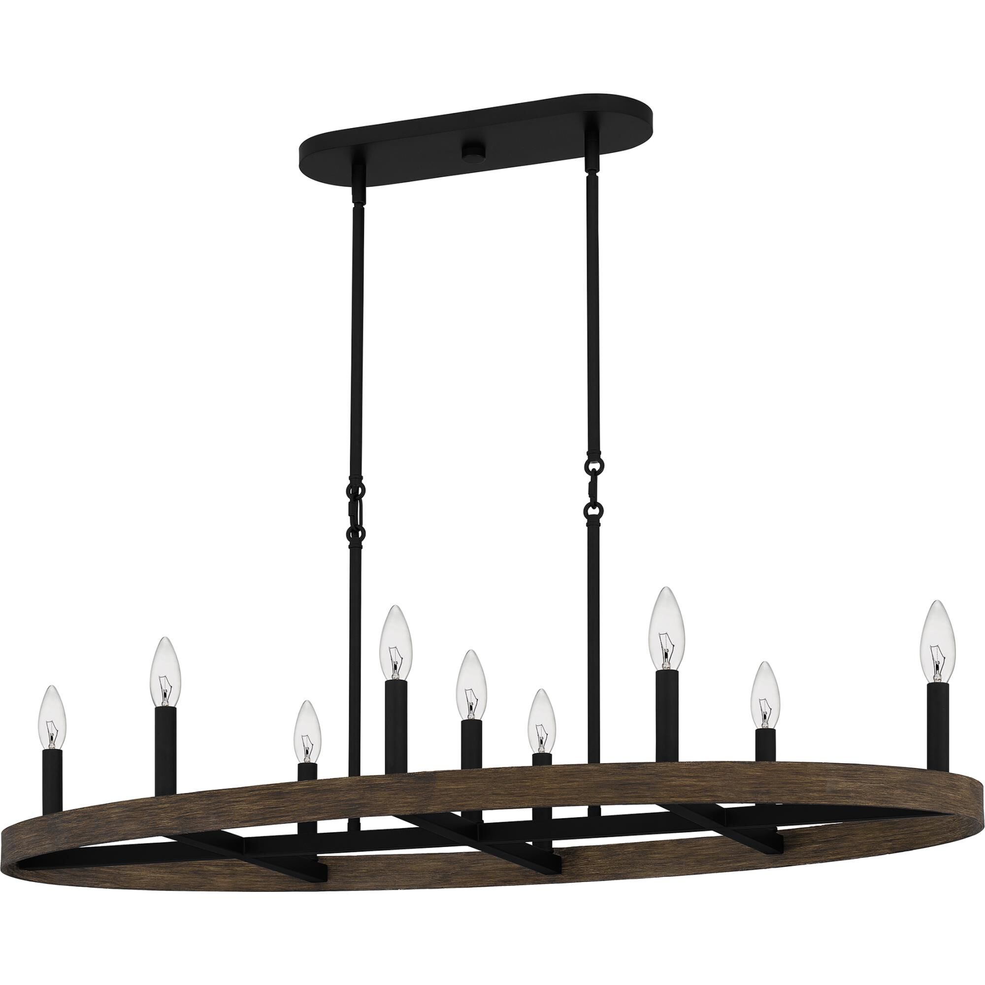 Hendrix 42 Inch 9 Light Linear Suspension Light by Quoizel