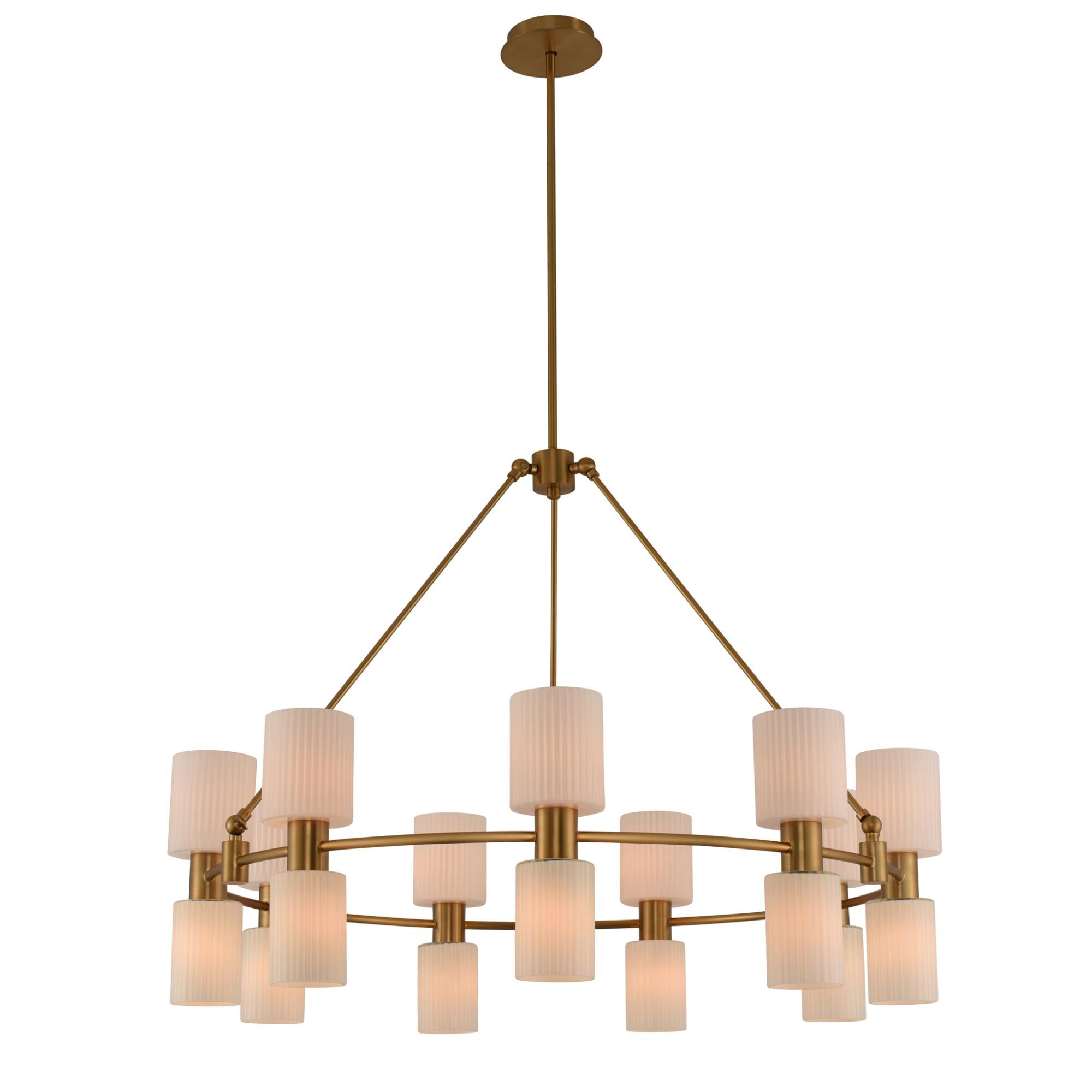 Harlowe 40 Inch 12 Light Chandelier by Kalco Lighting