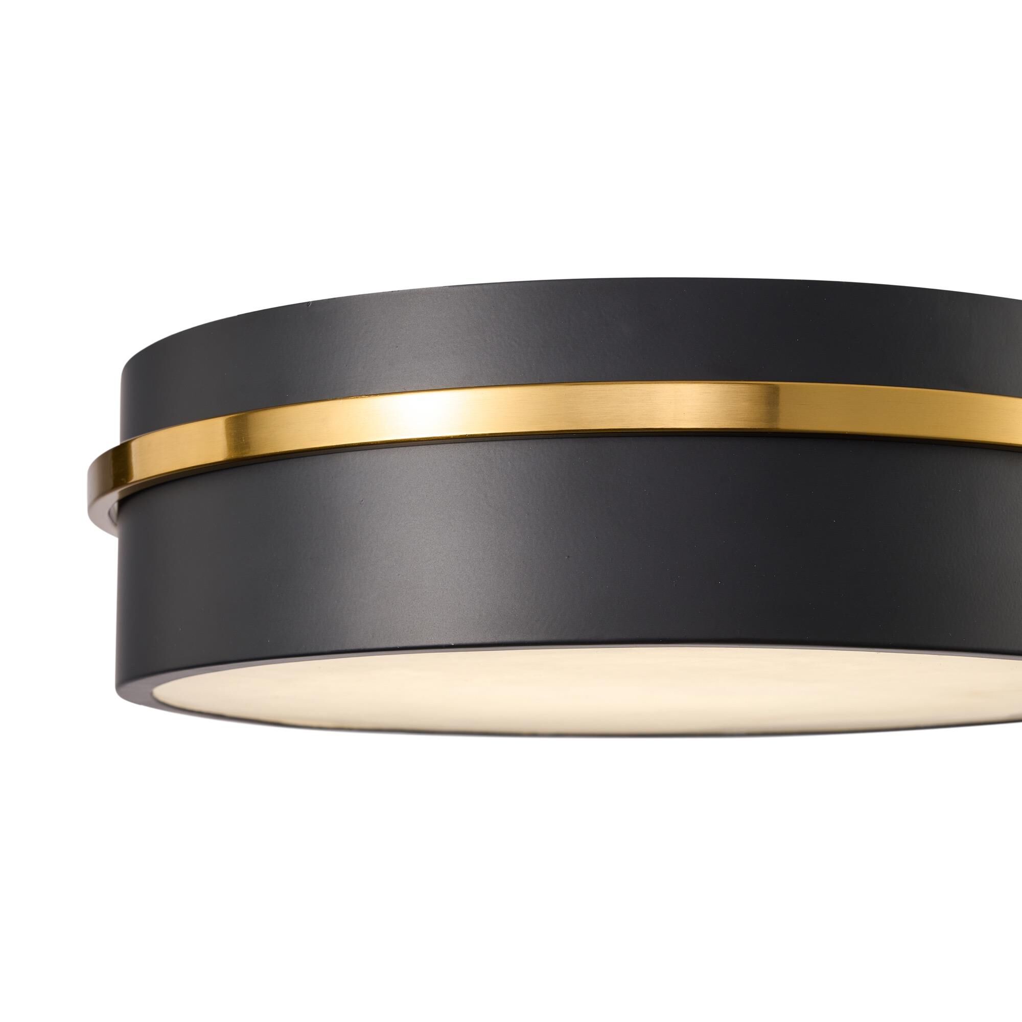Shown in Black and Brass finish