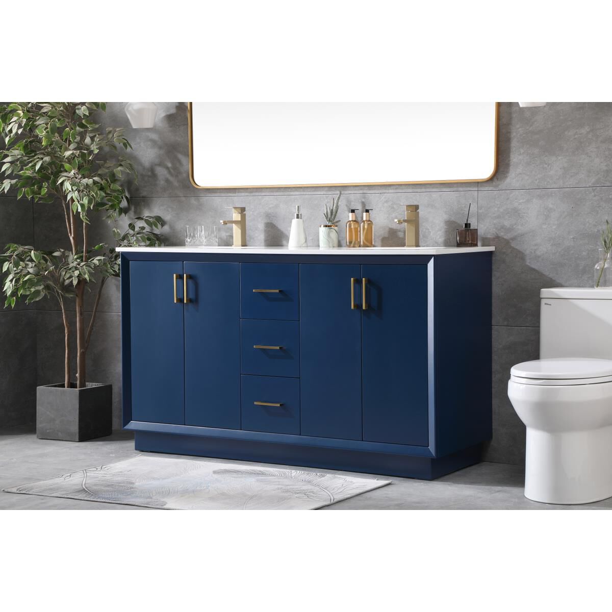 Hayes 60 Inch Bath Vanity by Elegant Decor