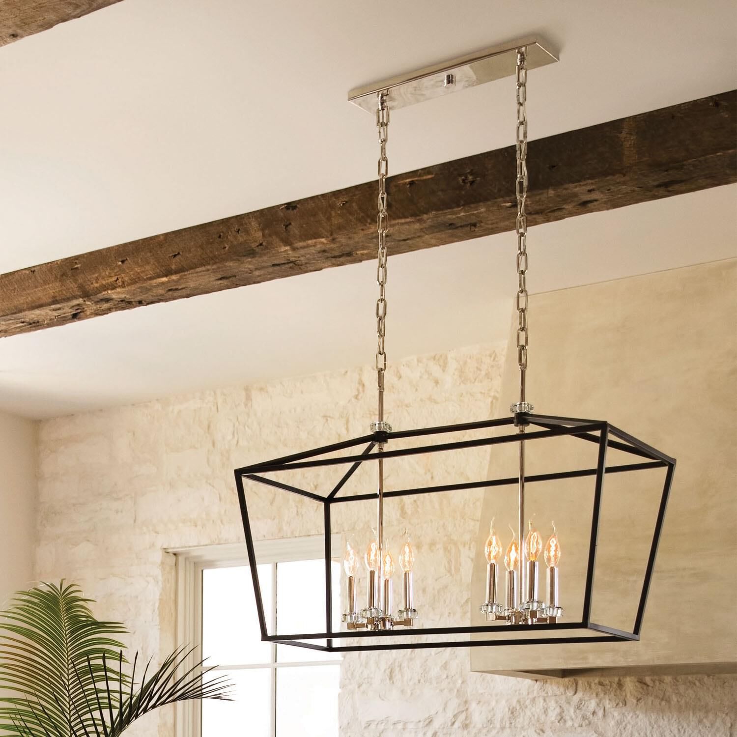 Stinson 34 Inch 8 Light Linear Suspension Light by Hinkley Lighting