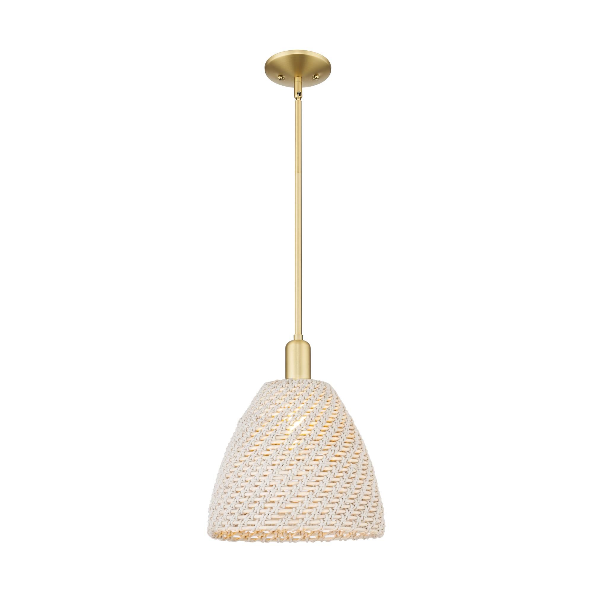 Bruno Marashlian Natural Ballston Dome 12 Inch Mini Pendant by Innovations Lighting