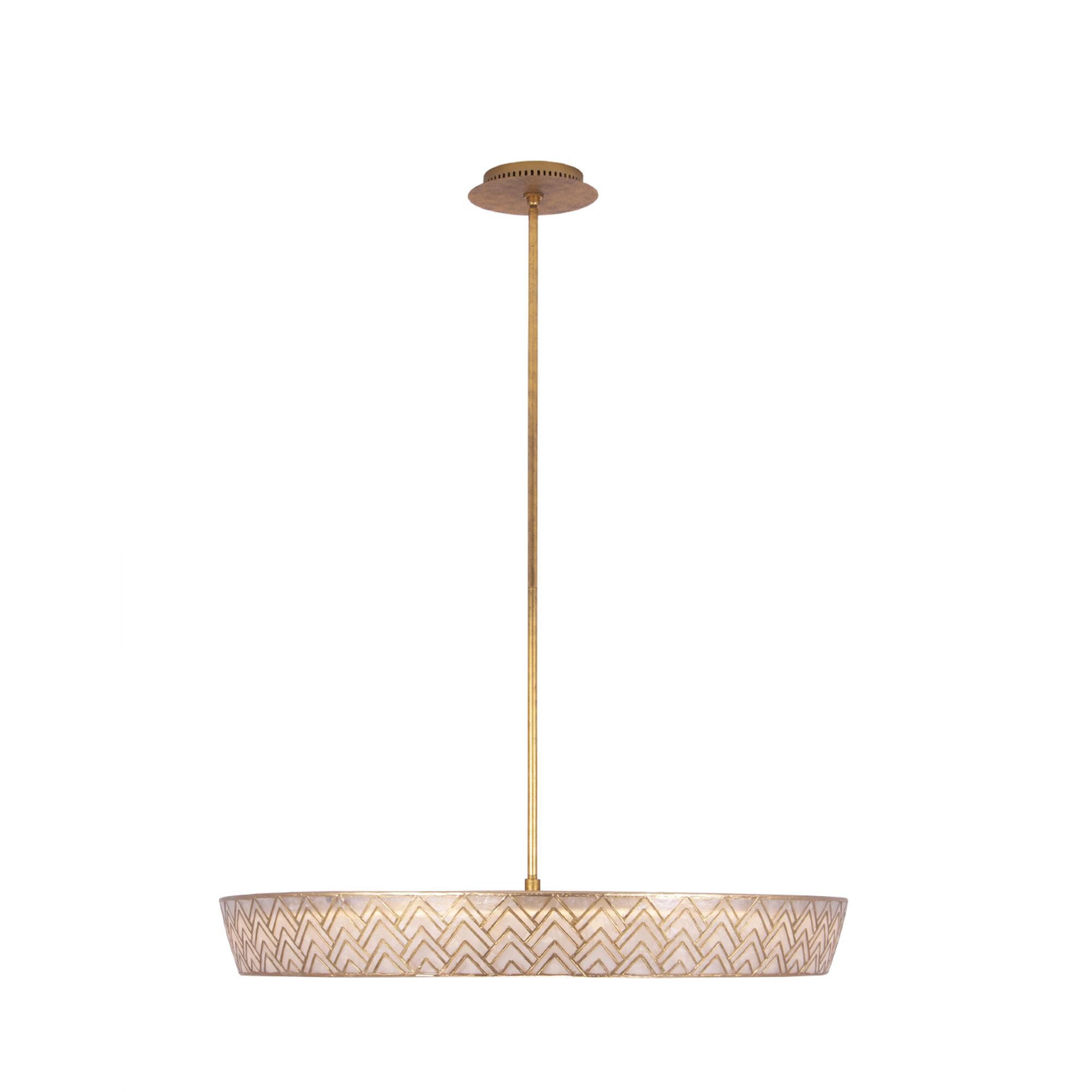 Shown in Oxidized Gold Leaf finish