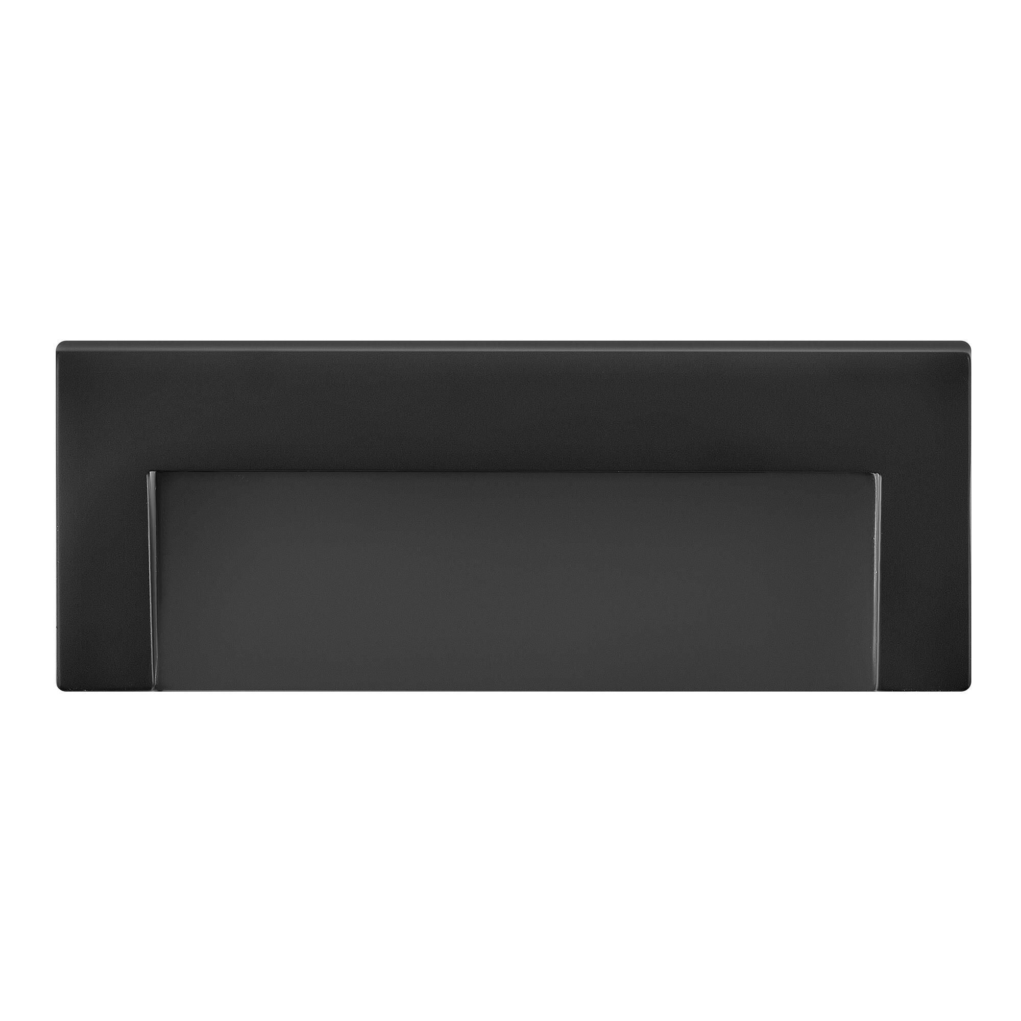Shown in Satin Black finish and Etched glass