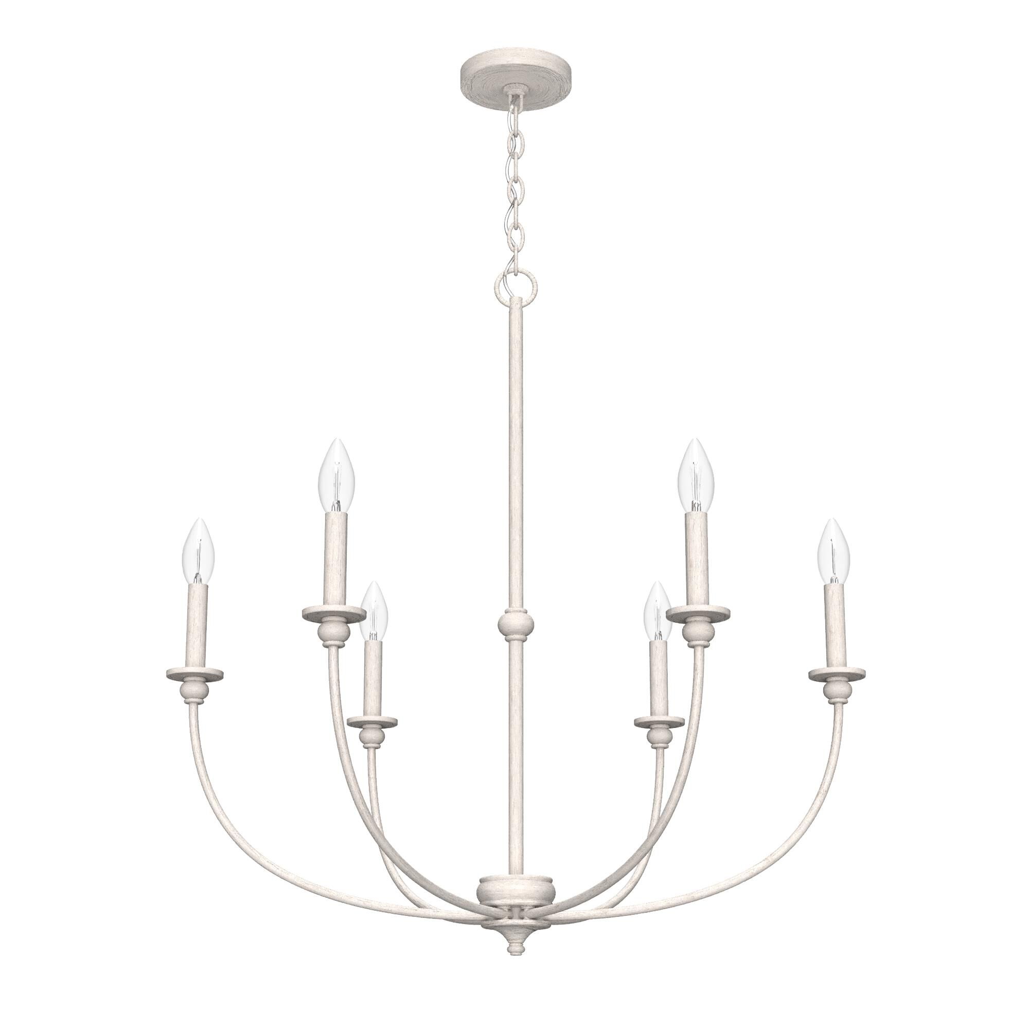 Southcrest 30 Inch 6 Light Chandelier by Hunter Fan