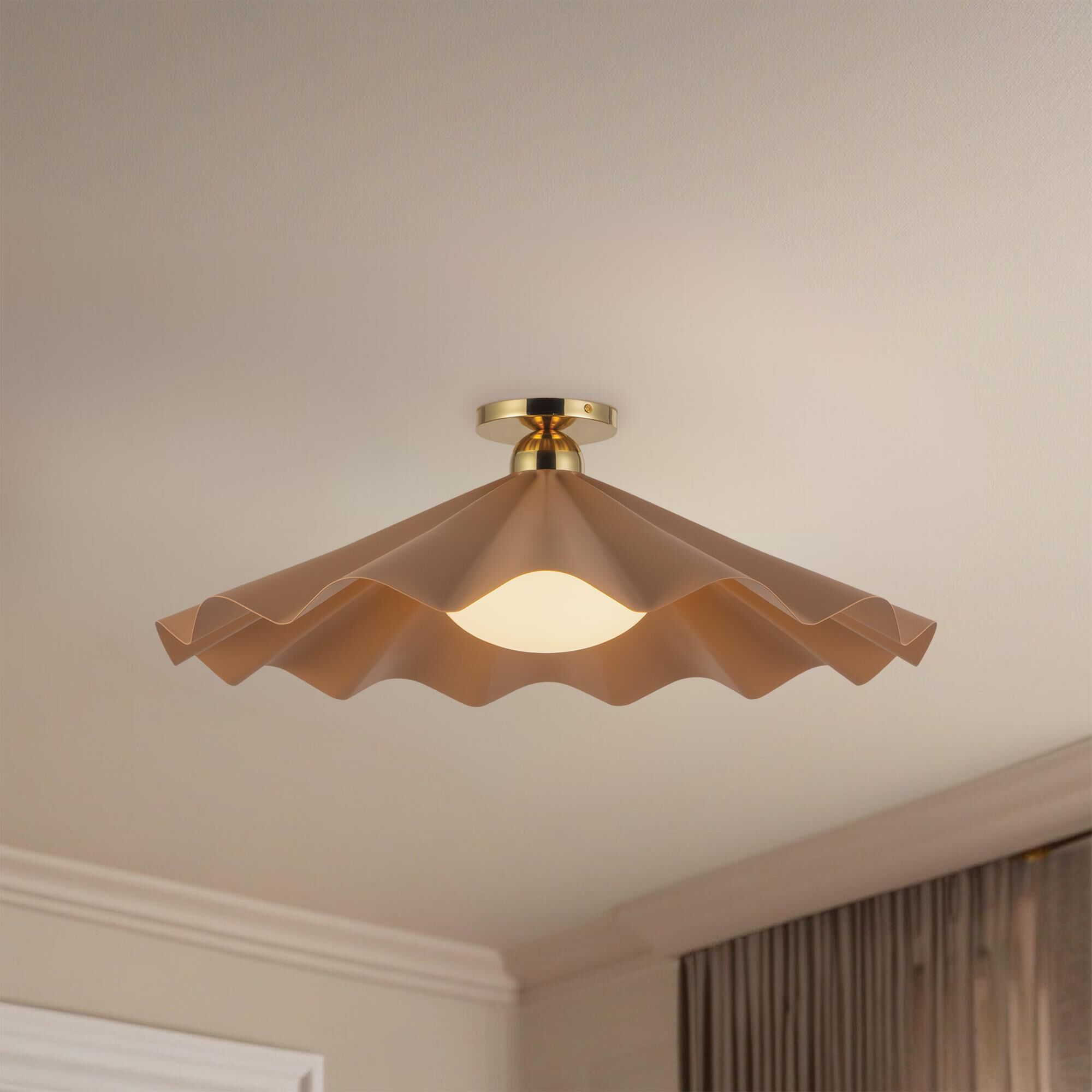 Jason Koharik Furrow 25 Inch Semi Flush Mount by Alora Lighting