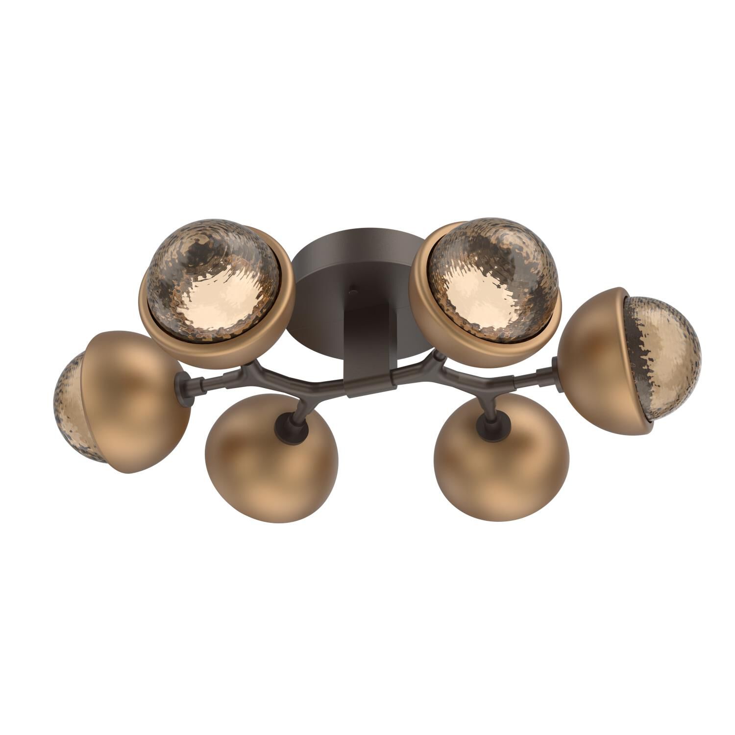 Shown in Flat Bronze finish and Bronze glass and Novel Brass accent