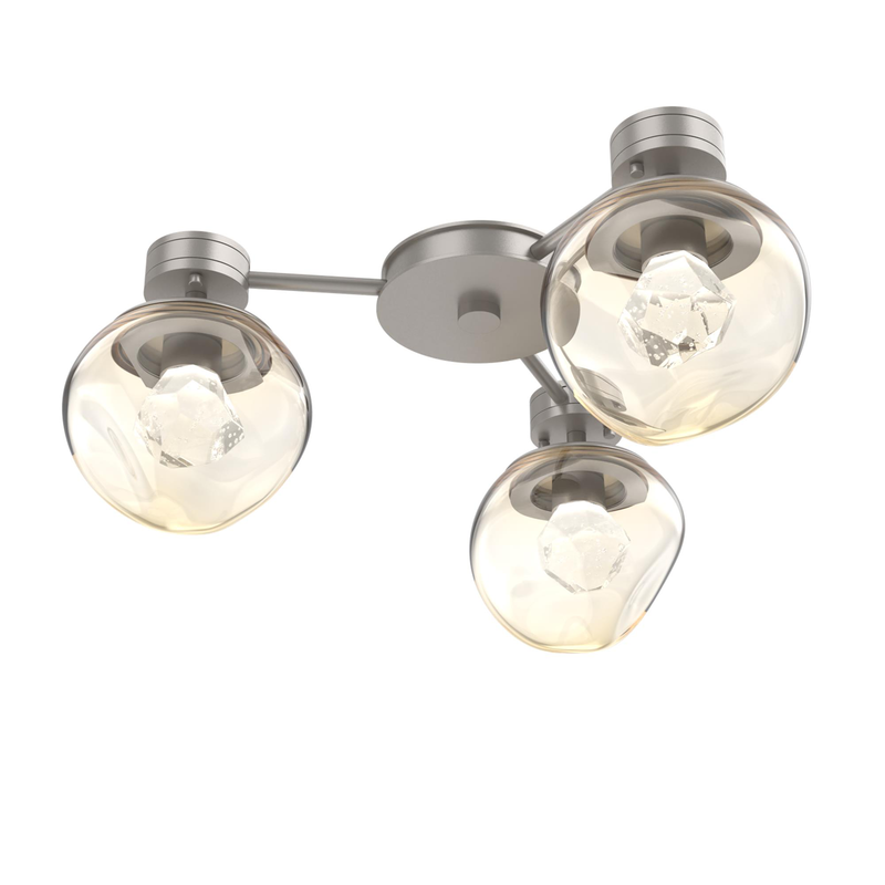 Levi Wilson Luna 23 Inch Semi Flush Mount by Hammerton Studio