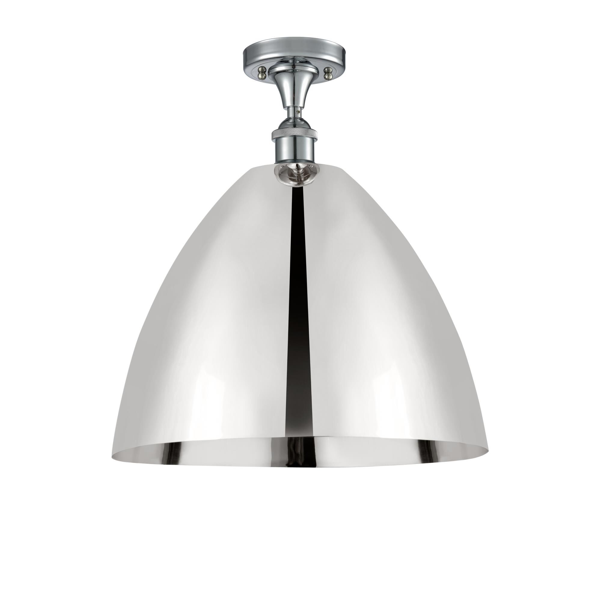 Shown in Polished Chrome finish and Polished Chrome Ballston Dome shade