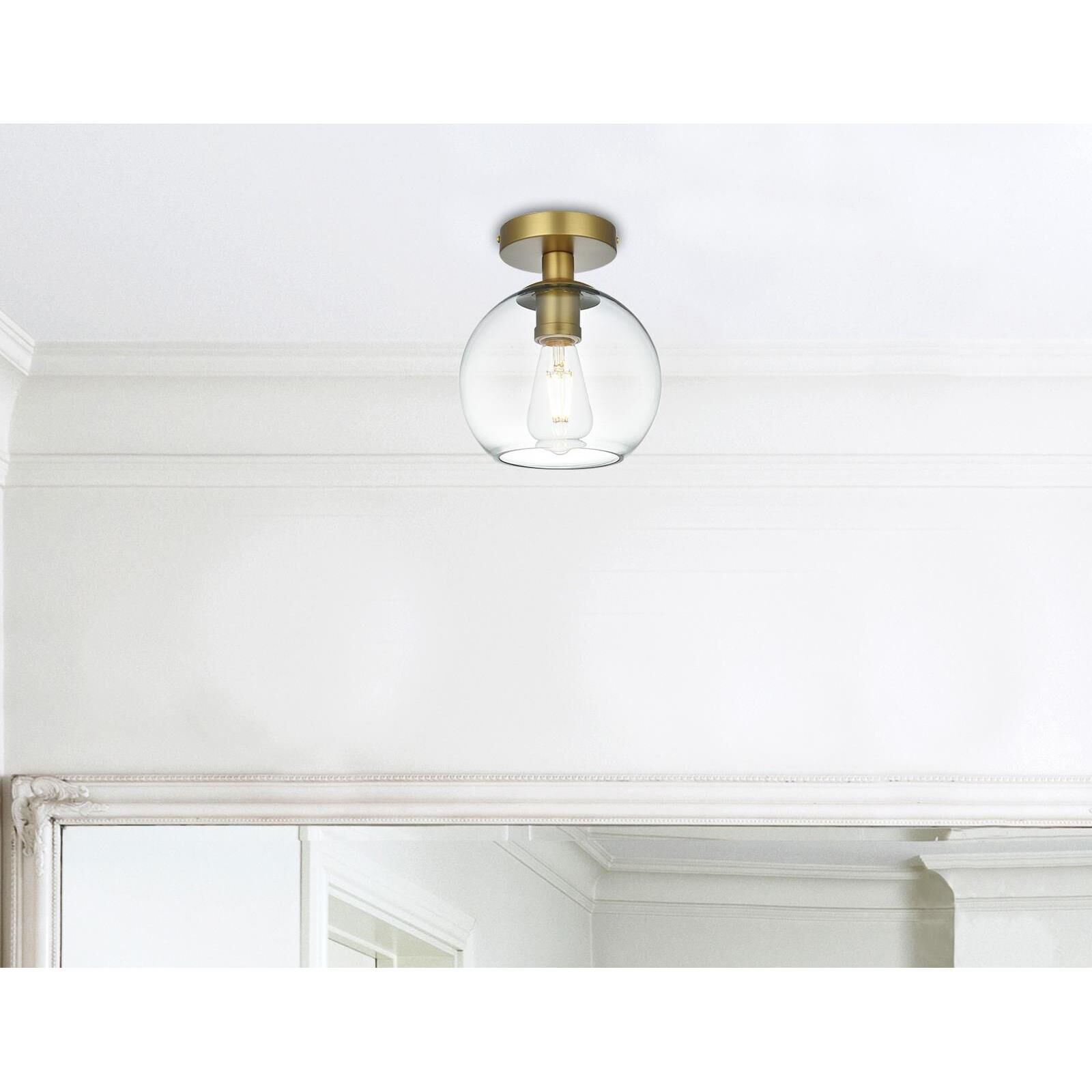 Baxter 8 Inch Semi Flush Mount by Elegant Lighting