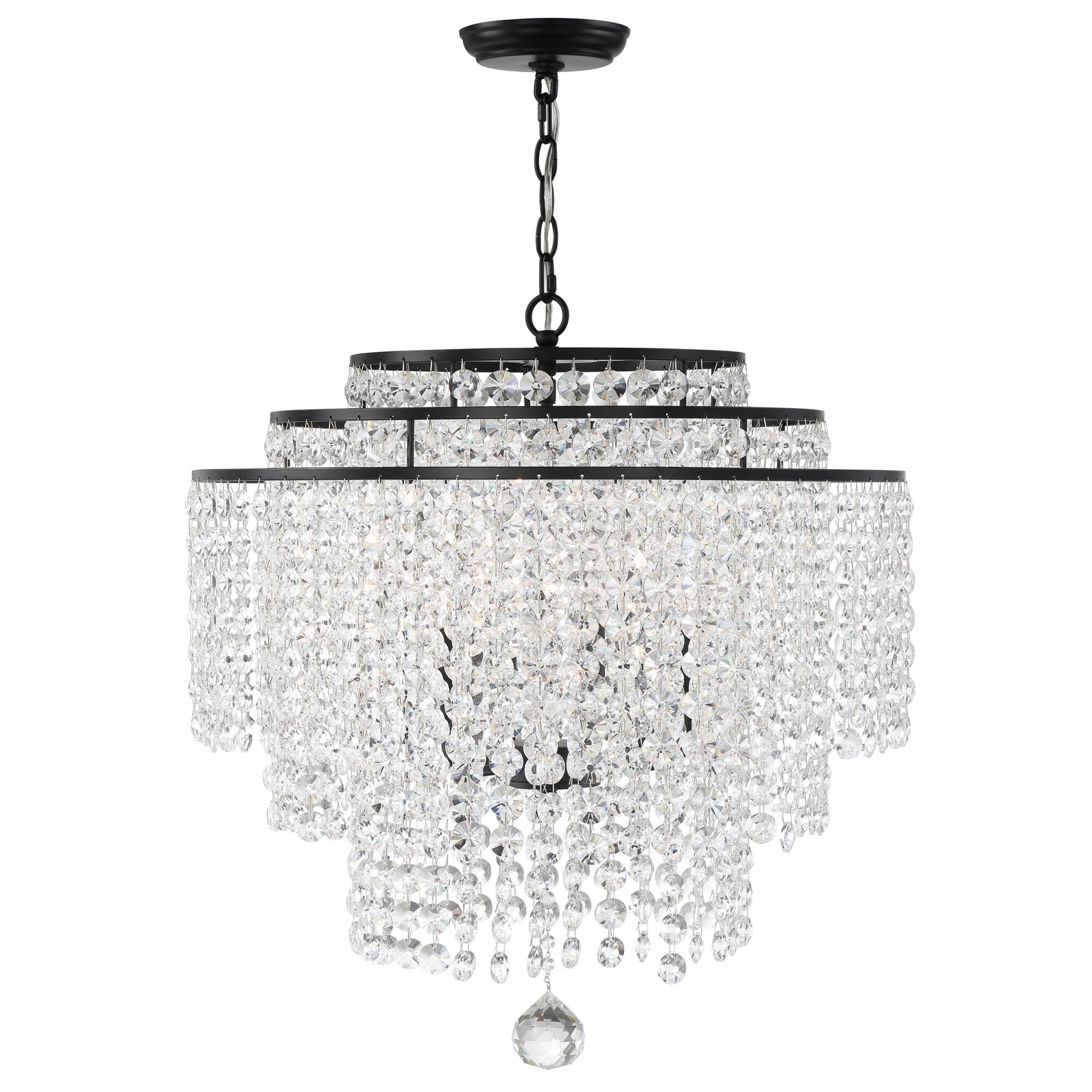 Gabrielle 22 Inch 6 Light Chandelier by Crystorama