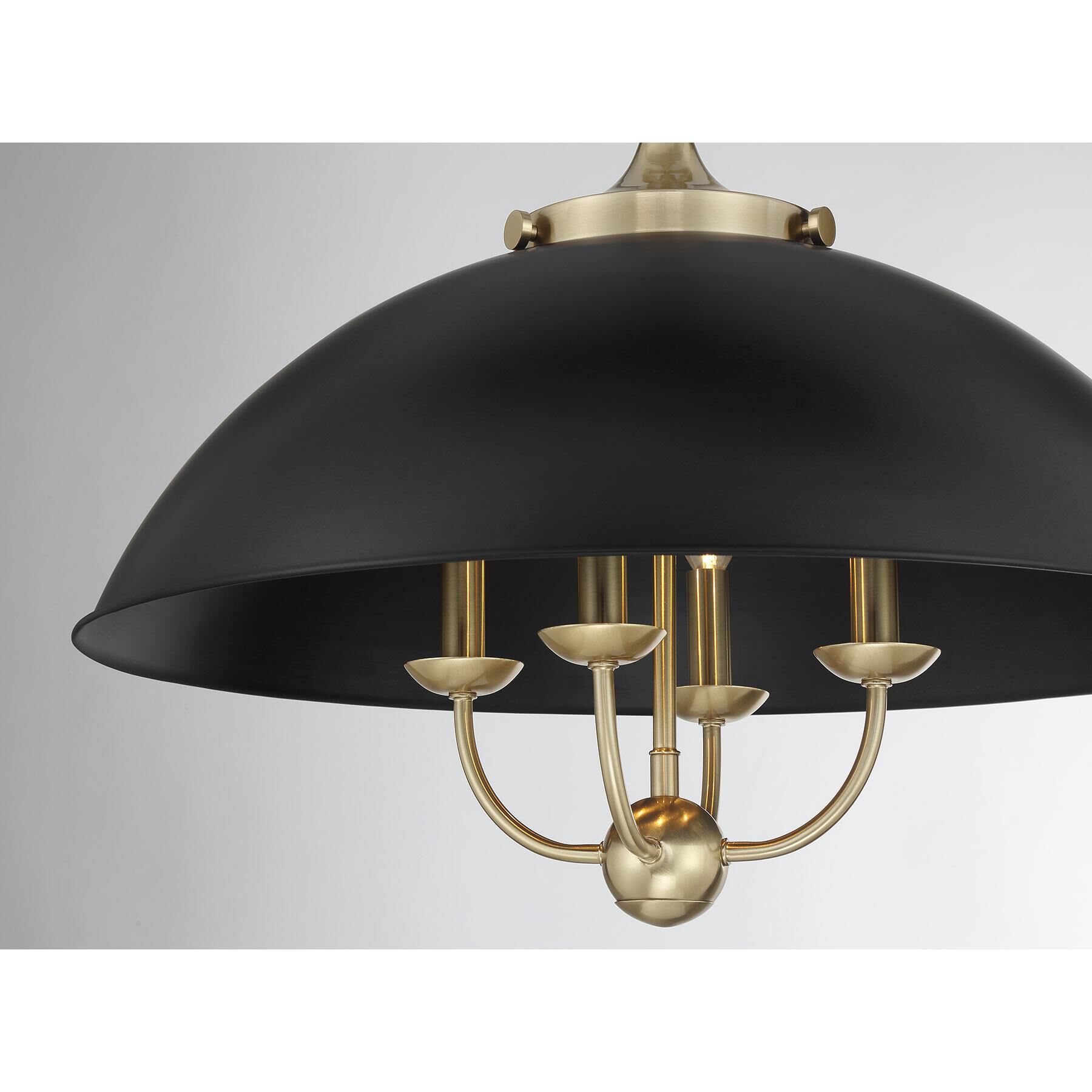 Shown in Matte Black and Warm Brass finish