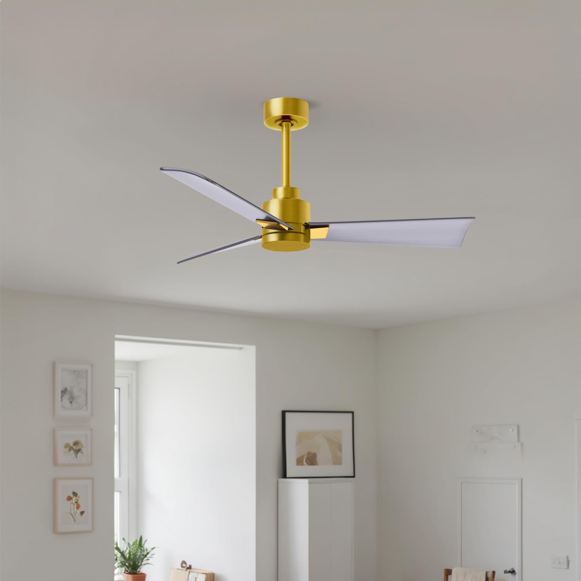 Shown in Brushed Brass finish